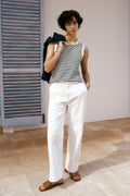 Australian Cotton Blend Denim Tailored Pant