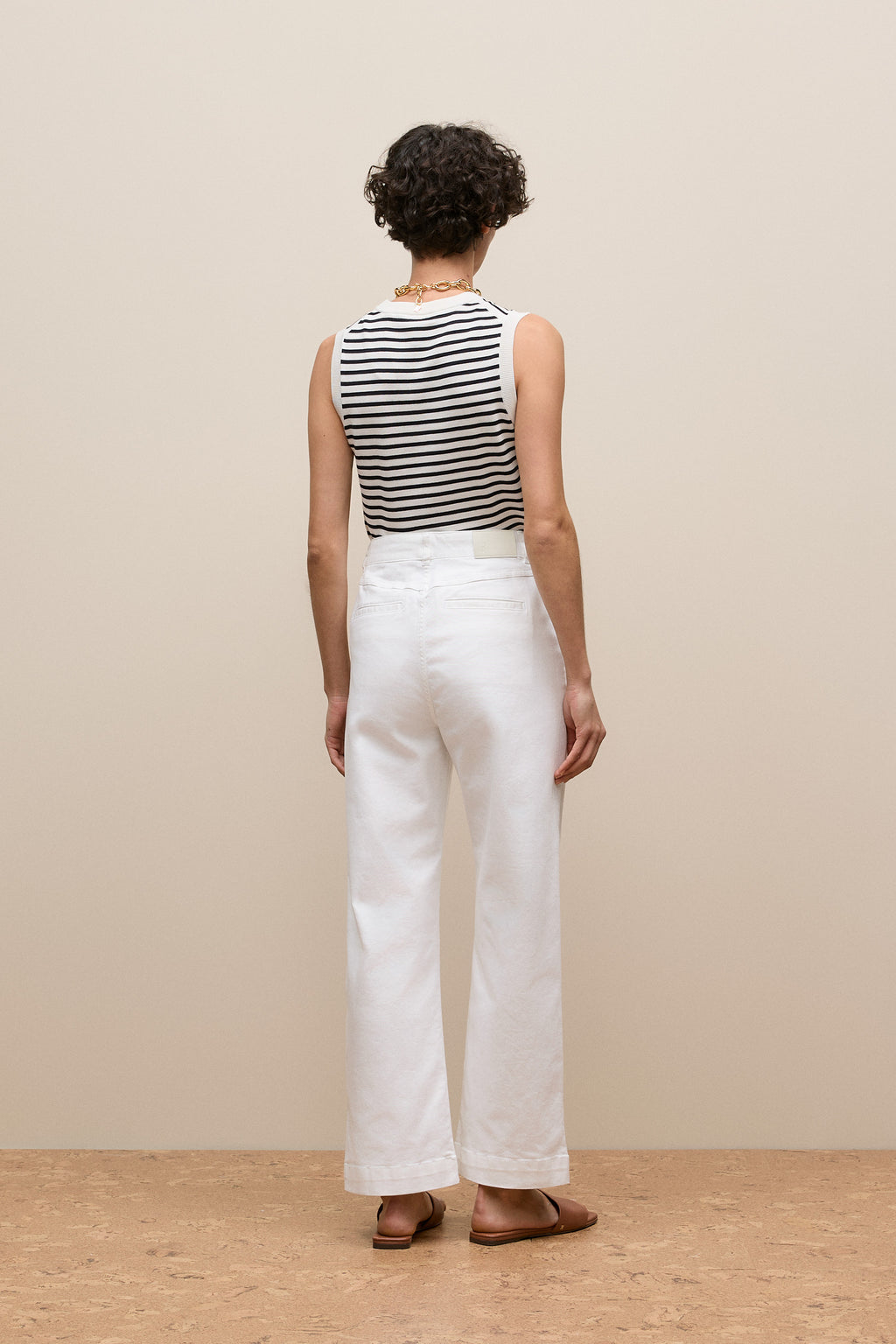 Australian Cotton Blend Denim Tailored Pant