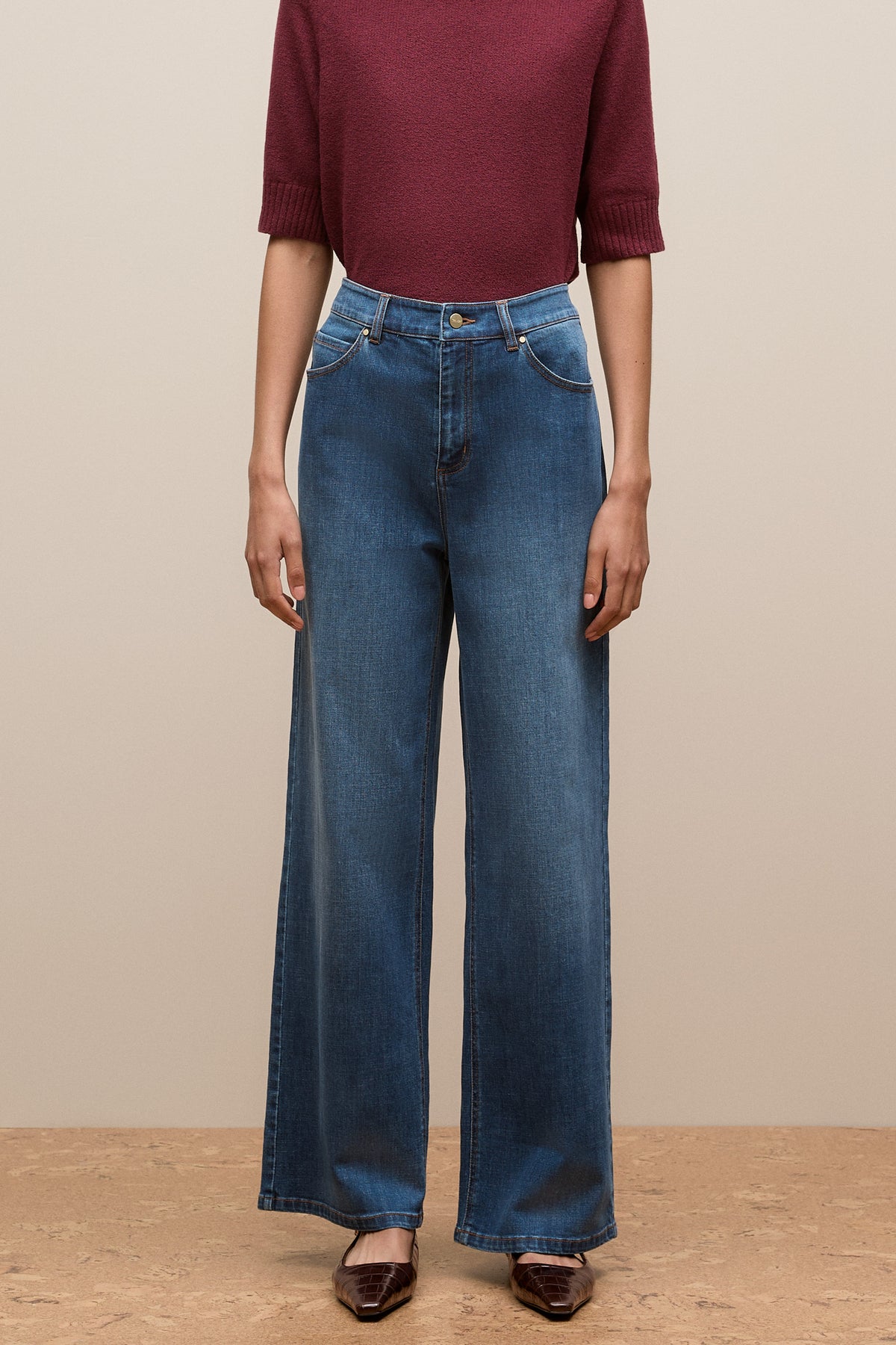Australian Cotton Blend High Waist Jean