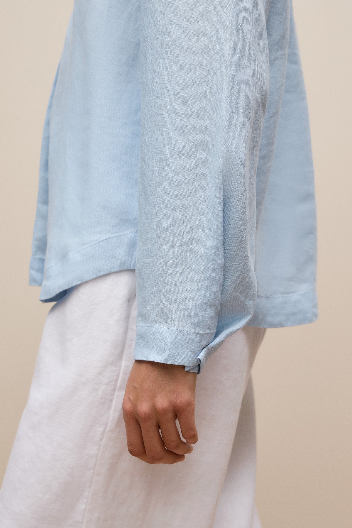 Yarn Dyed Linen Popover Shirt