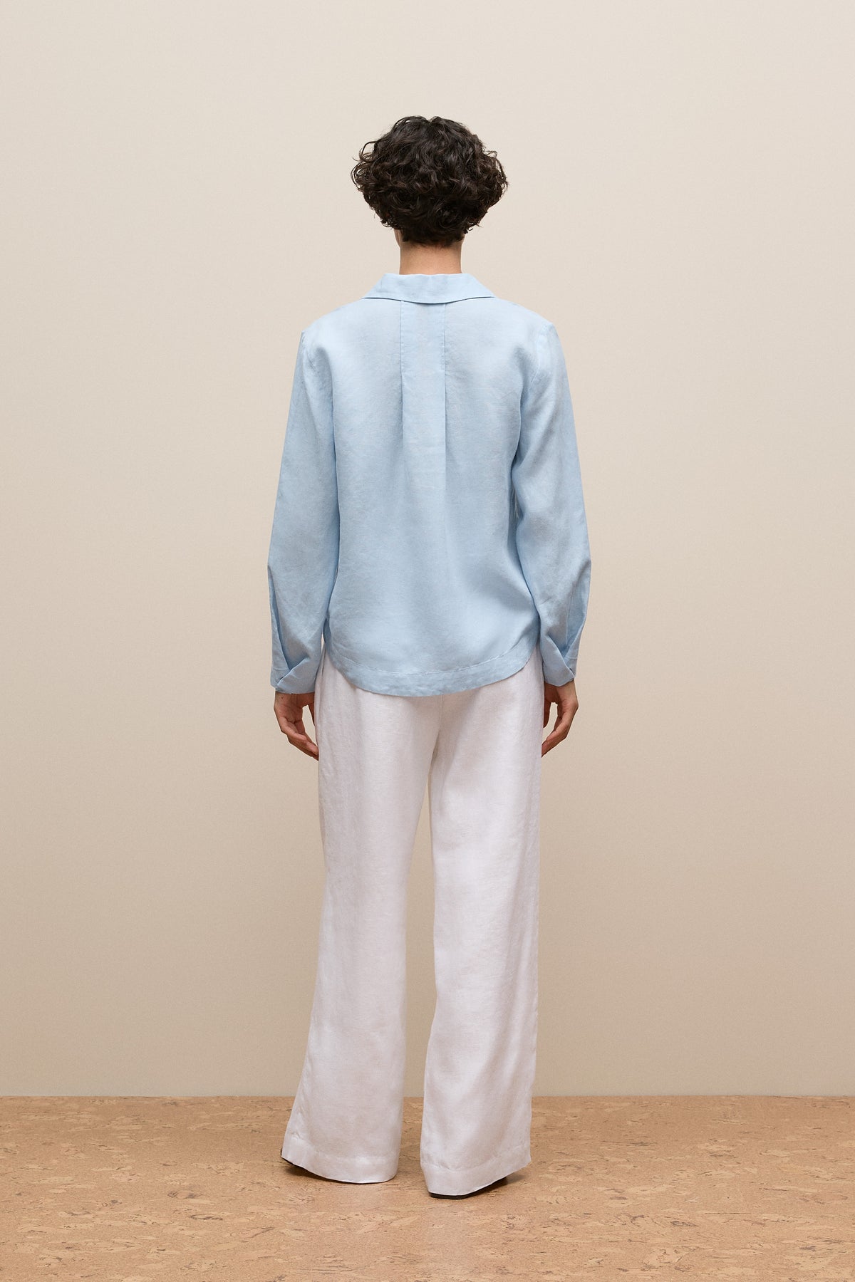 Yarn Dyed Linen Popover Shirt