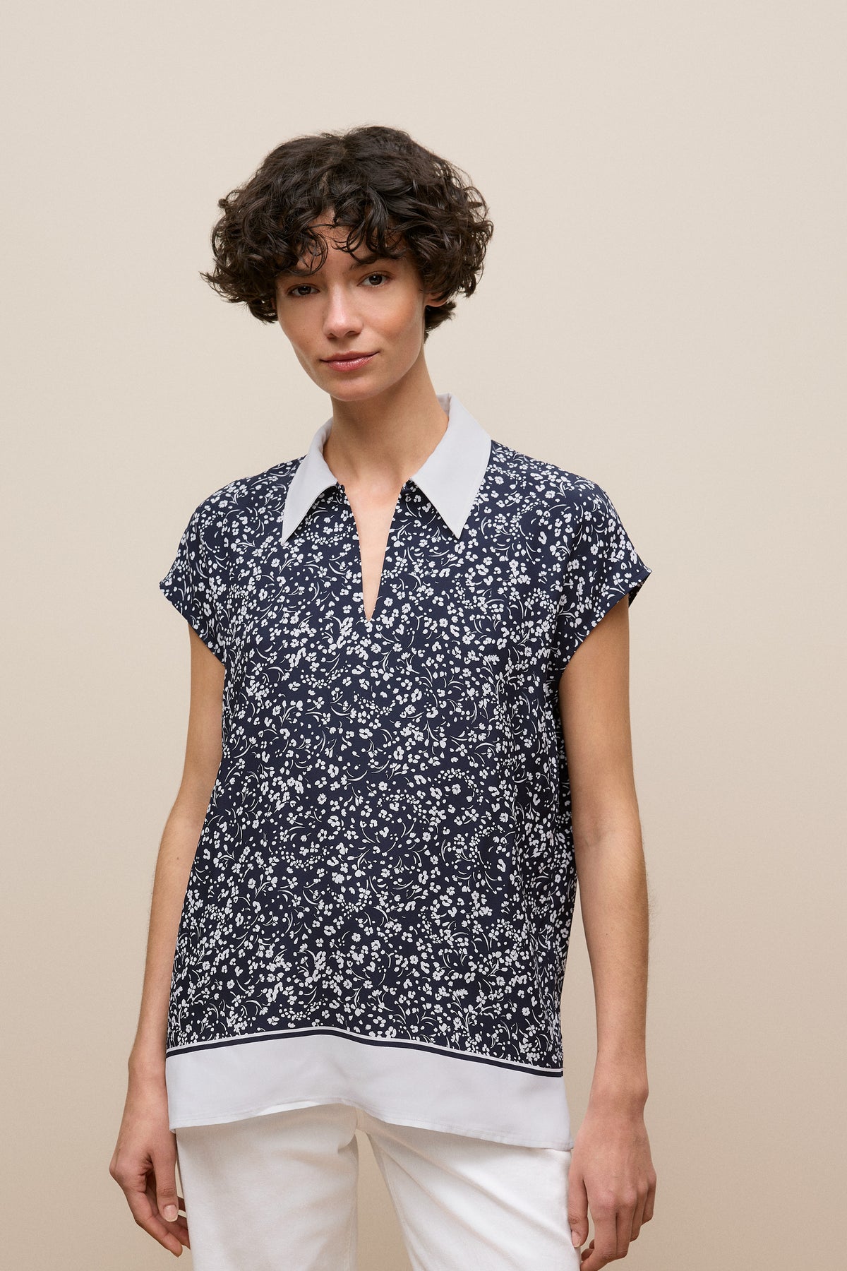 Carraway Cap Sleeve Blouse
