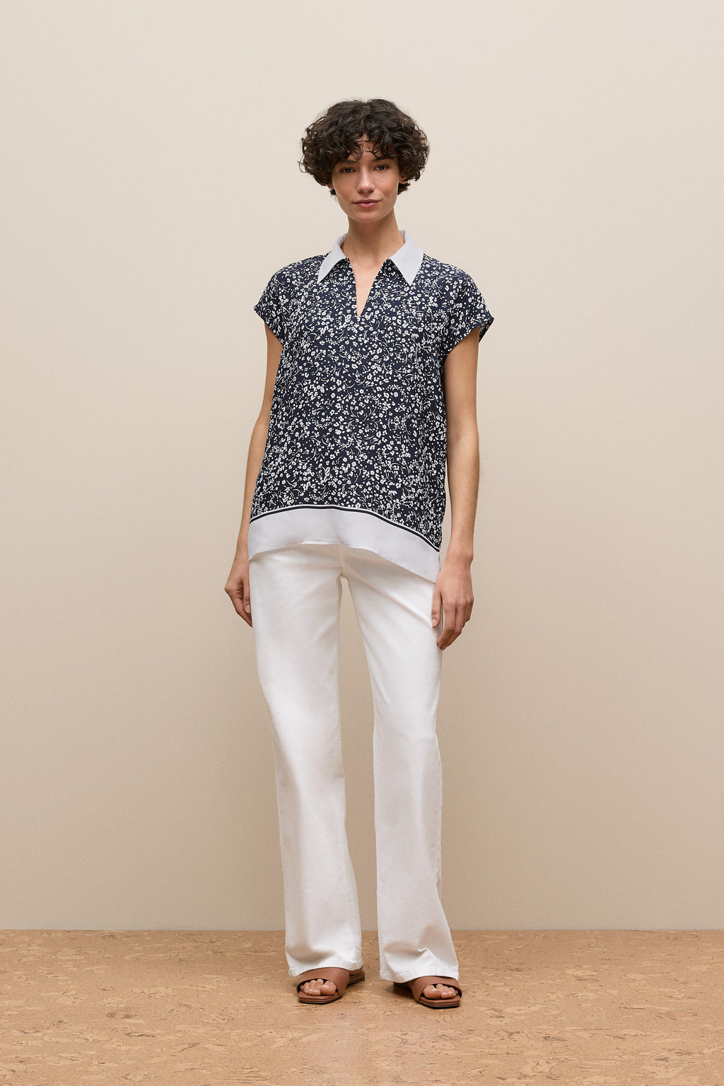 Carraway Cap Sleeve Blouse