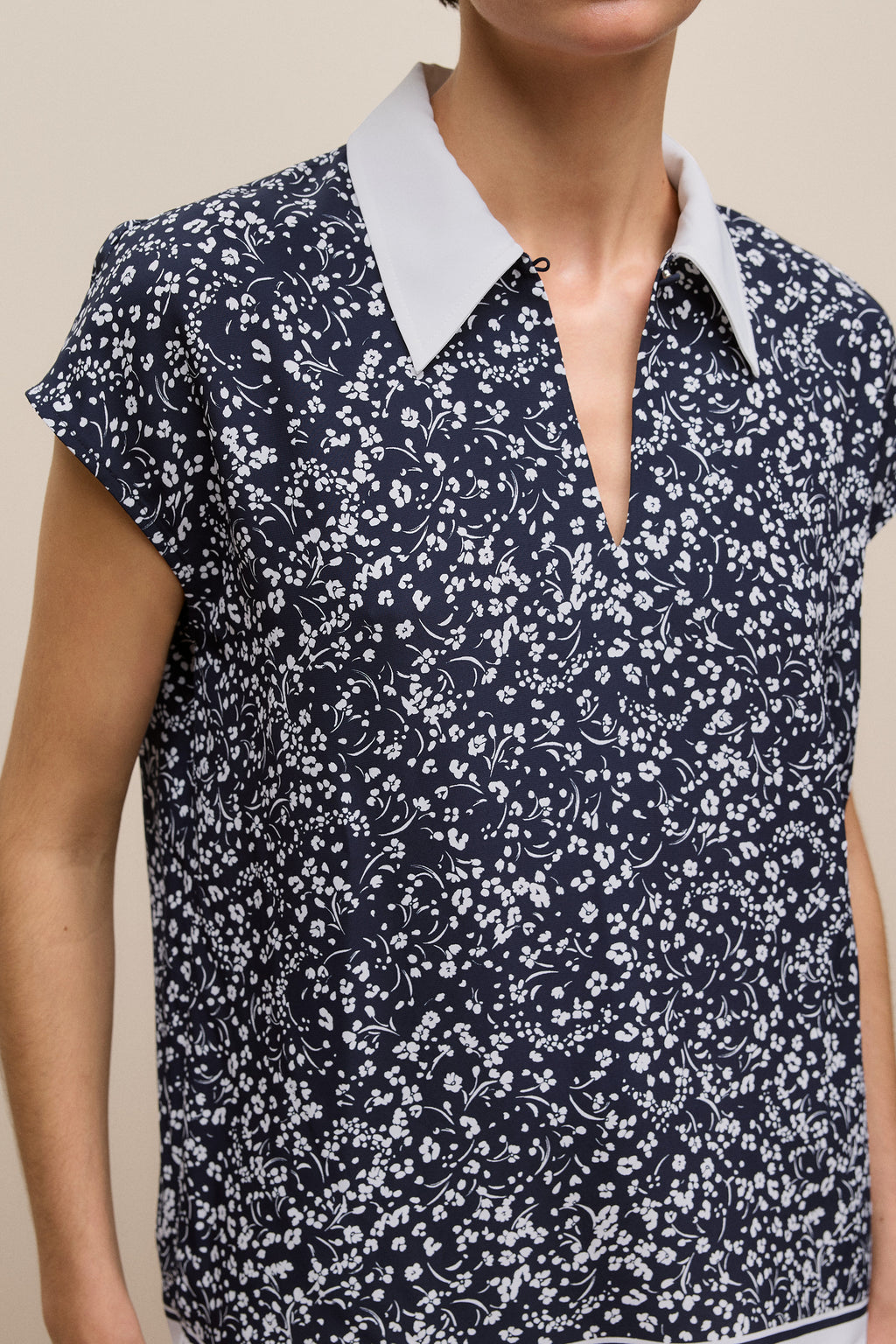 Carraway Cap Sleeve Blouse