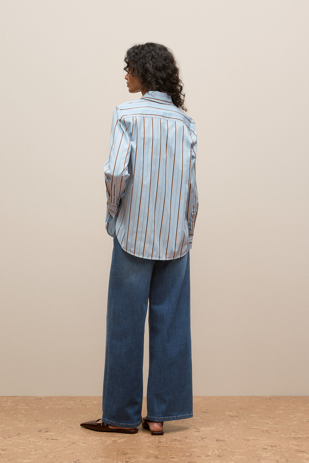 Jacquard Stripe Long Sleeve Shirt