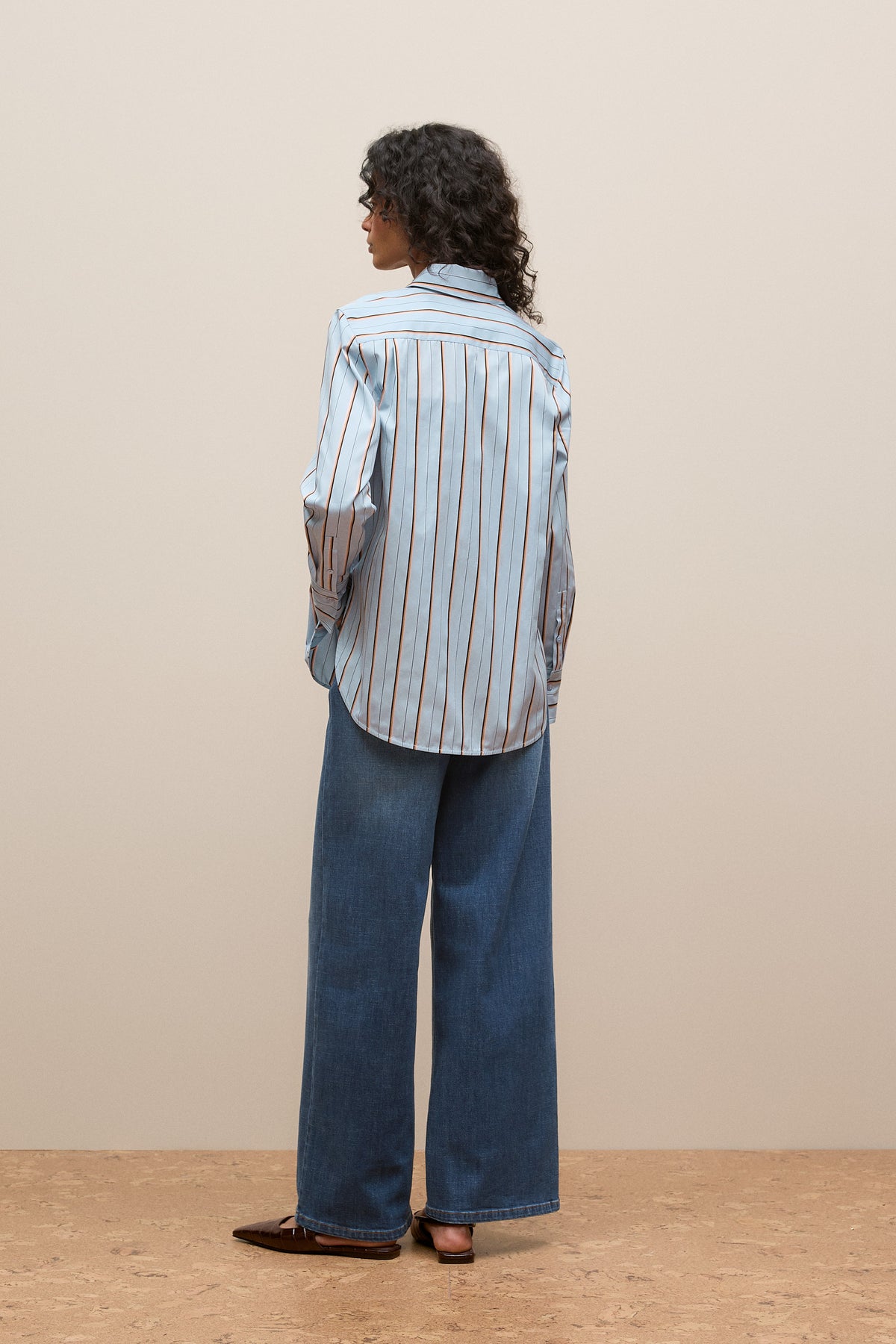 Jacquard Stripe Long Sleeve Shirt