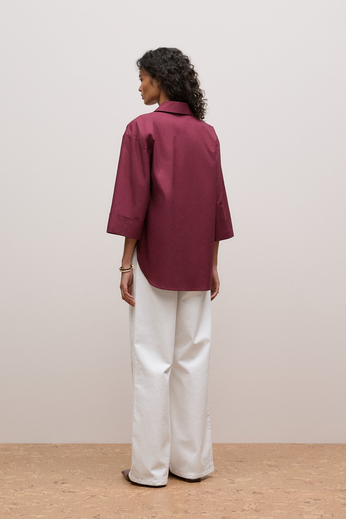 Cotton Poplin Half Sleeve Shirt