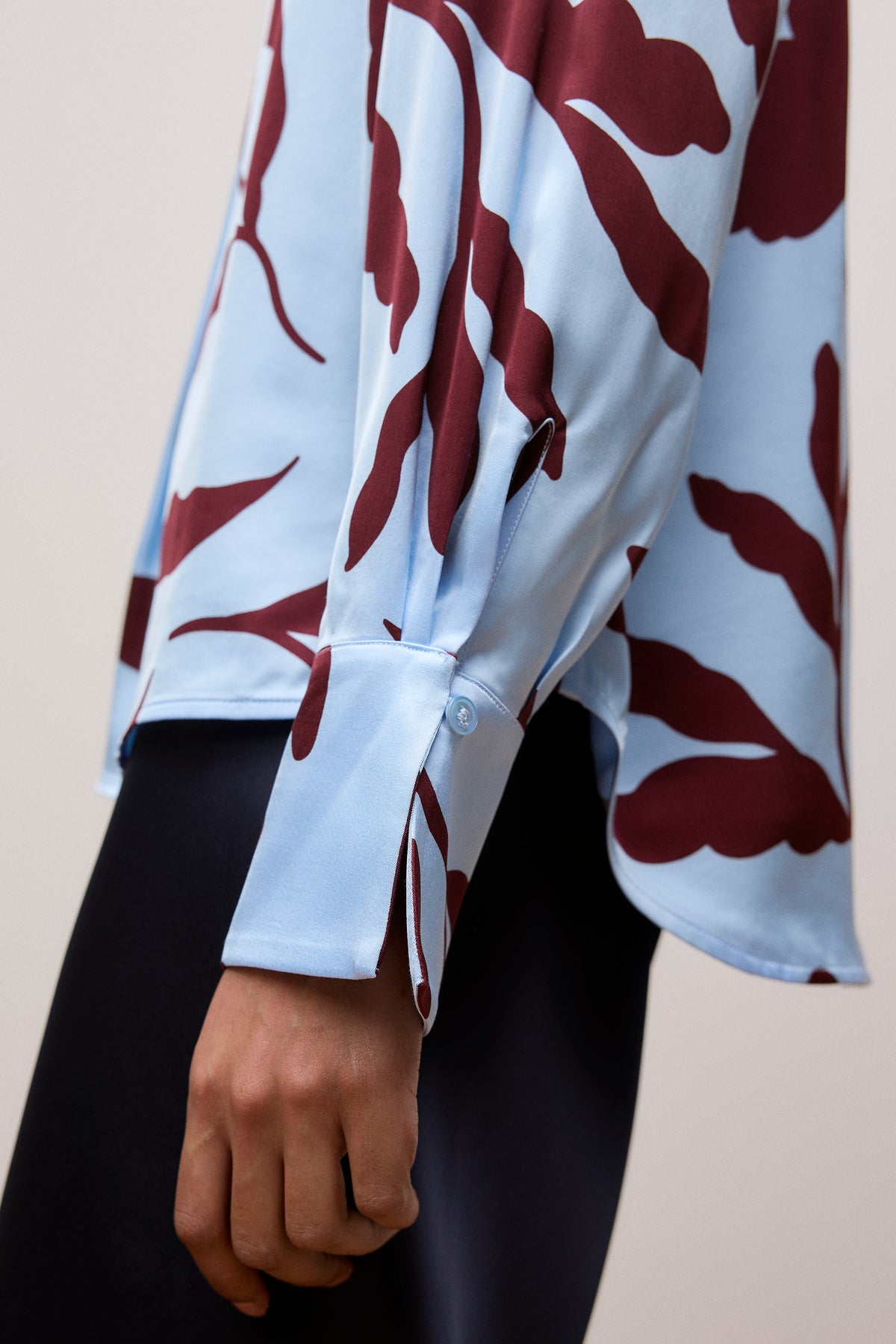 Karra Satin Popover Blouse