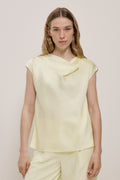 Satin Cowl Neck Blouse