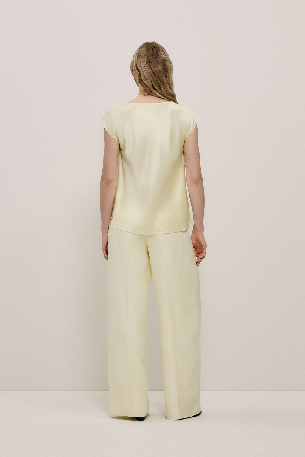 Satin Cowl Neck Blouse