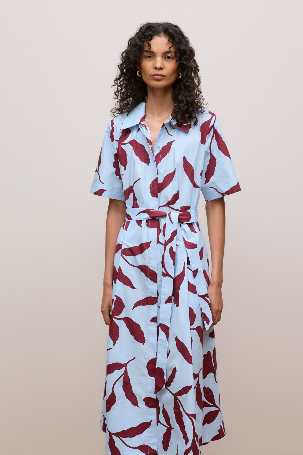 Karra Cotton Poplin Shirt Dress
