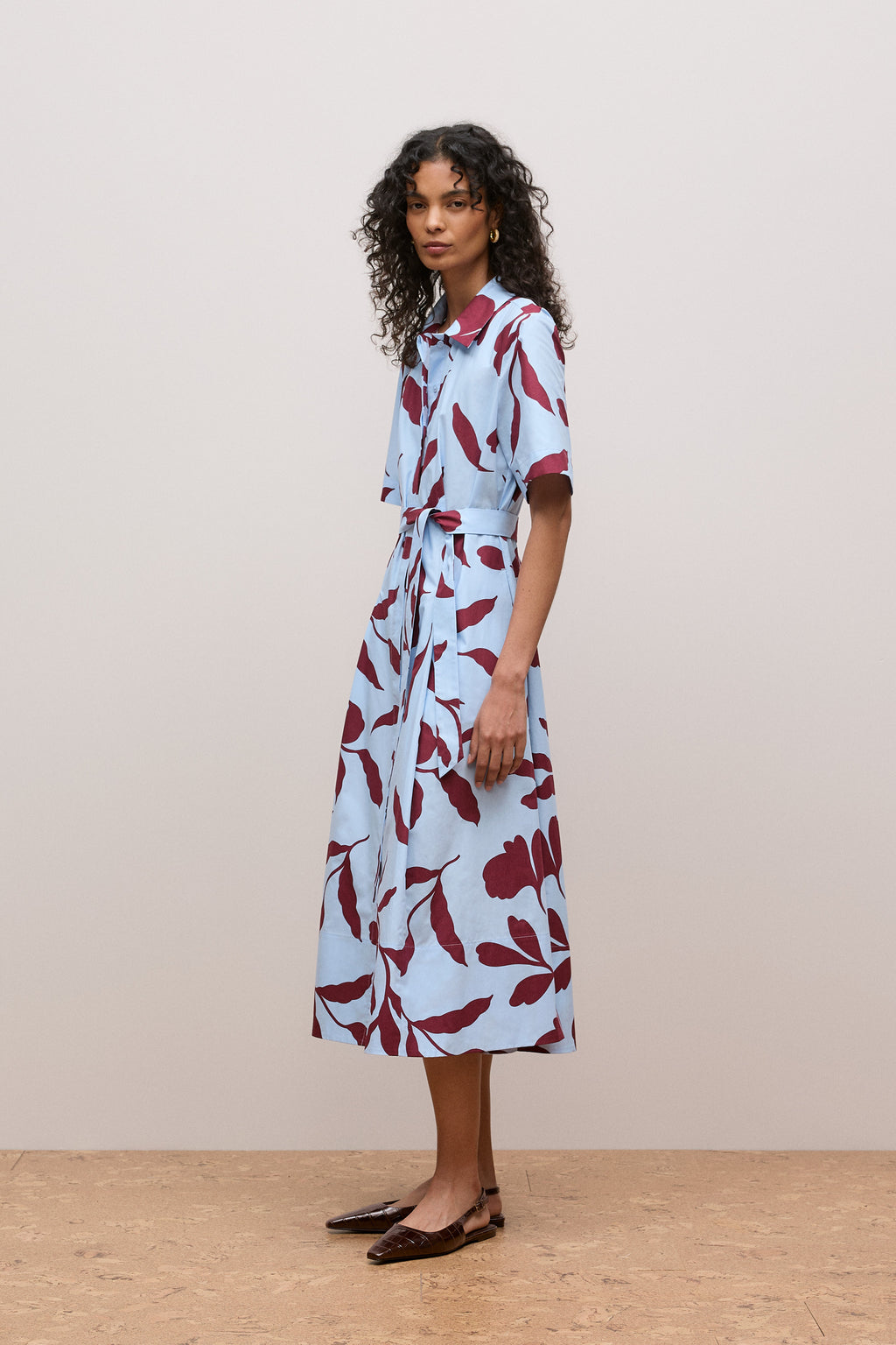 Karra Cotton Poplin Shirt Dress