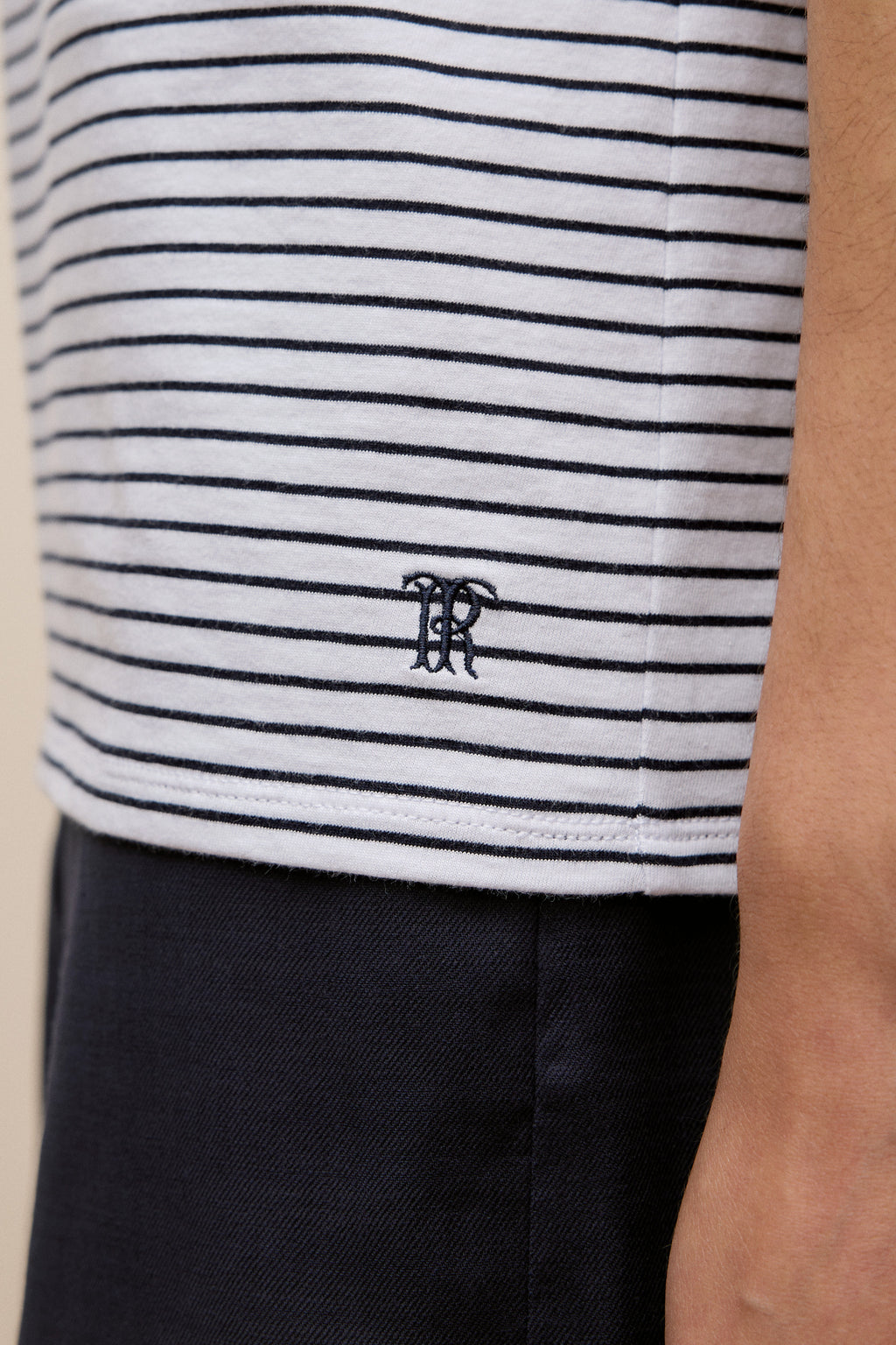 Australian Cotton Stripe Half Sleeve T-Shirt