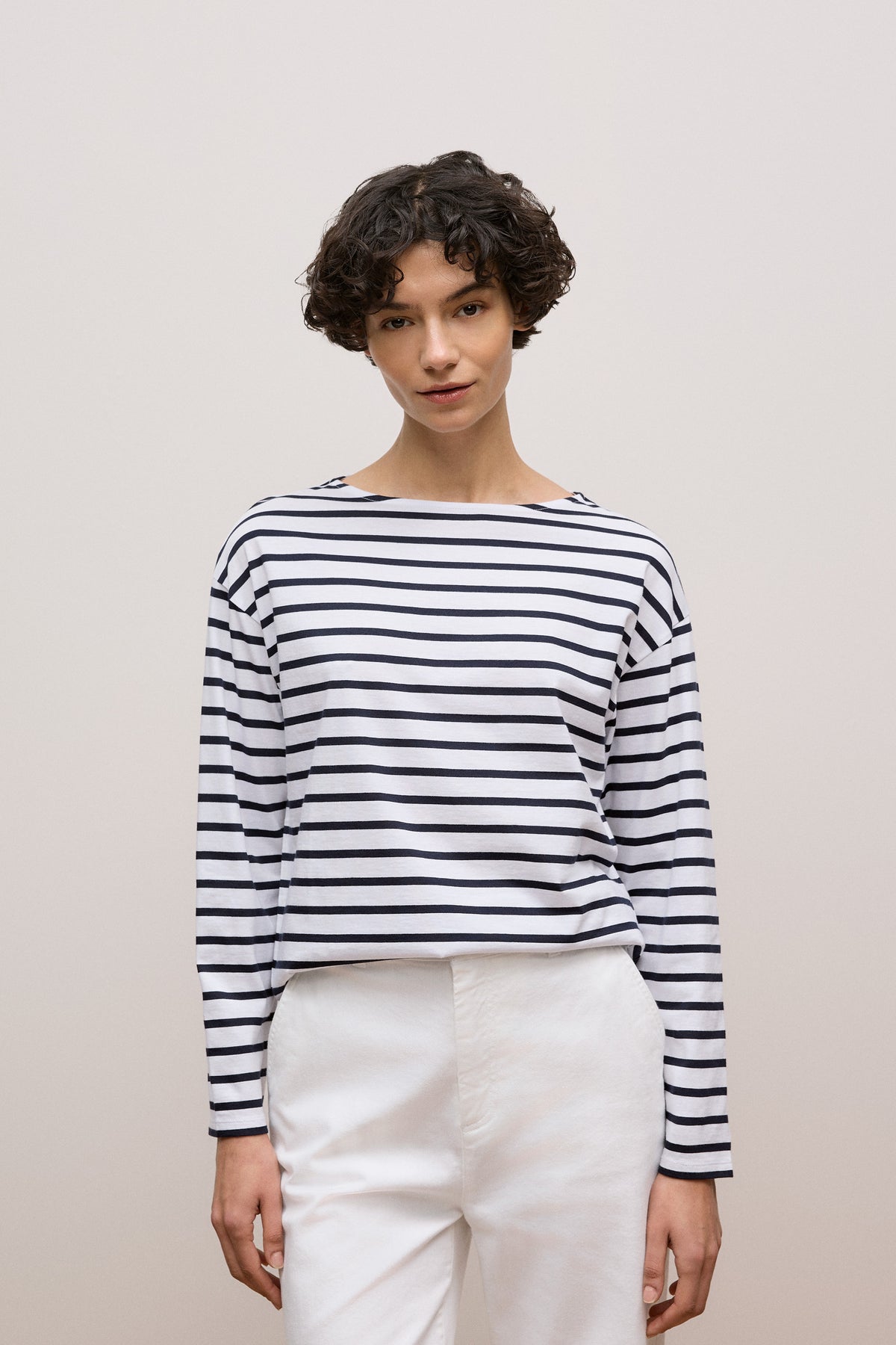 Australian Cotton Stripe Long Sleeve T-Shirt