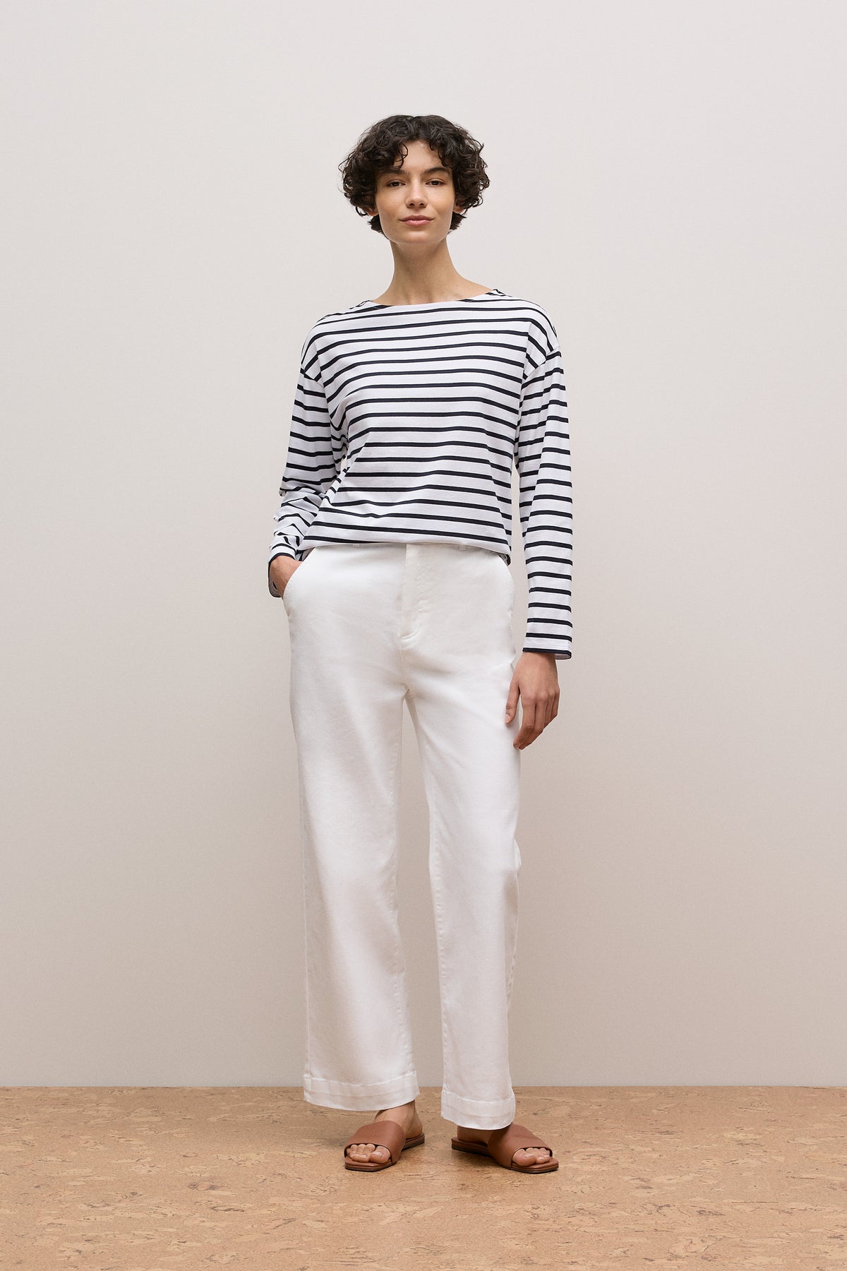 Australian Cotton Stripe Long Sleeve T-Shirt