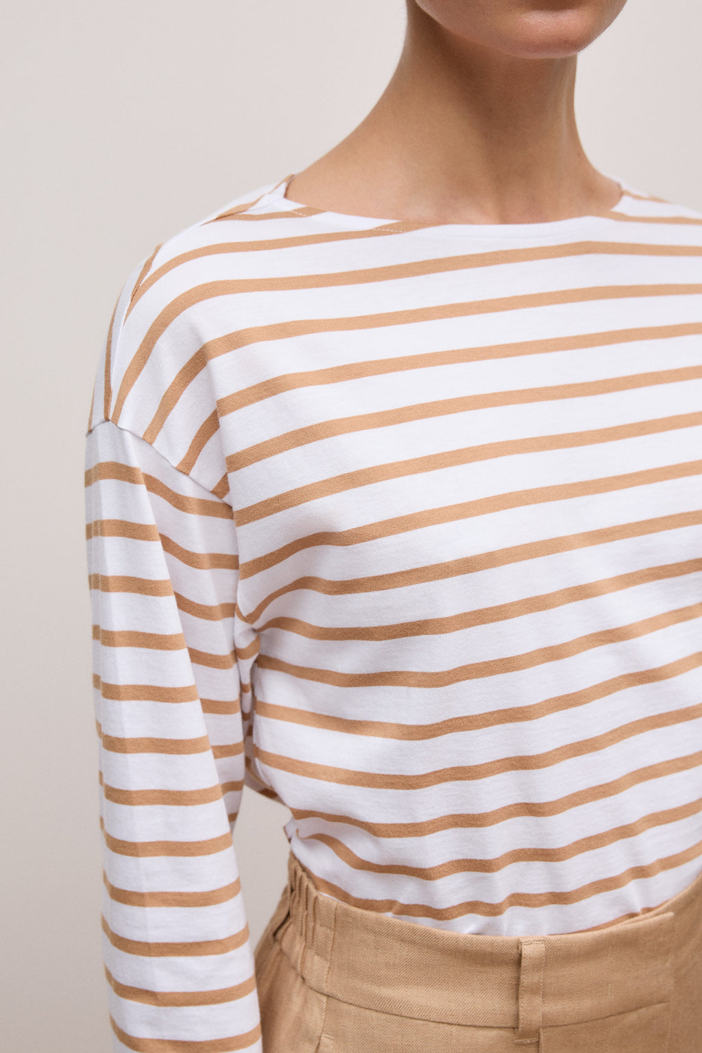 Australian Cotton Stripe Long Sleeve T-Shirt
