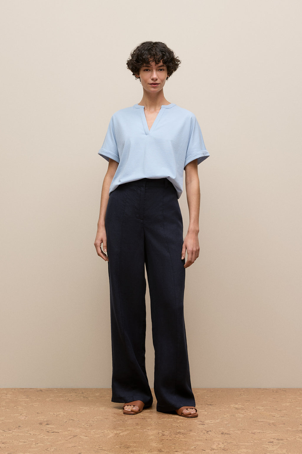Relaxed V Neck T-Shirt