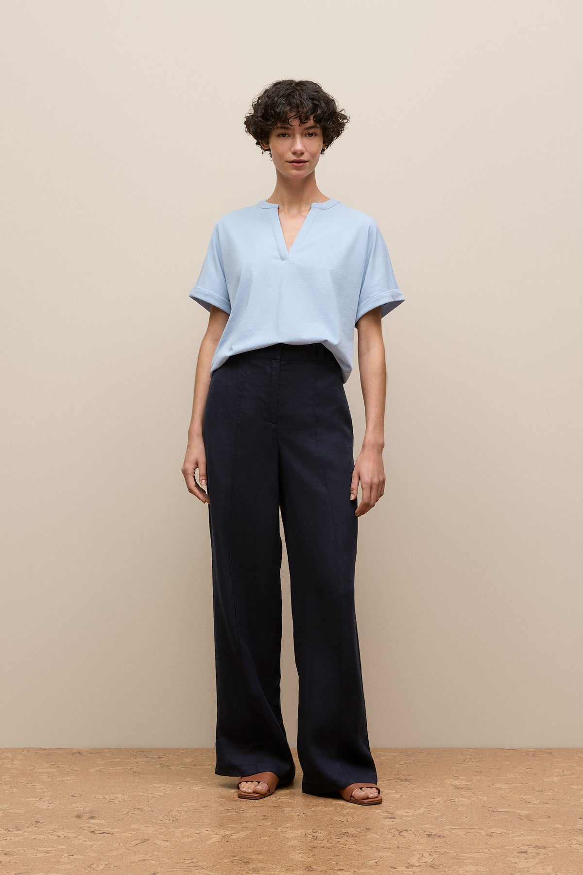 Relaxed V Neck T-Shirt