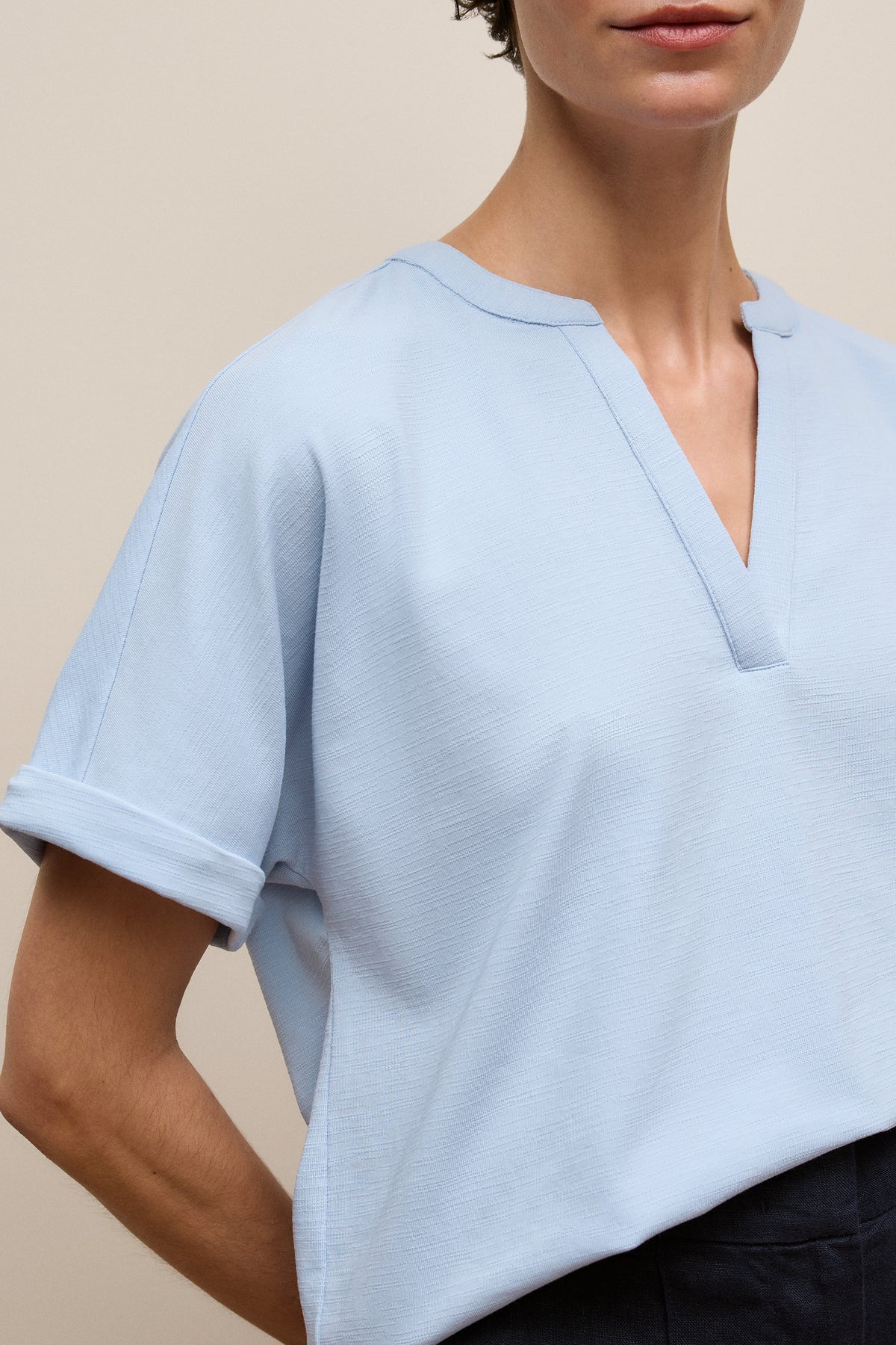 Relaxed V Neck T-Shirt