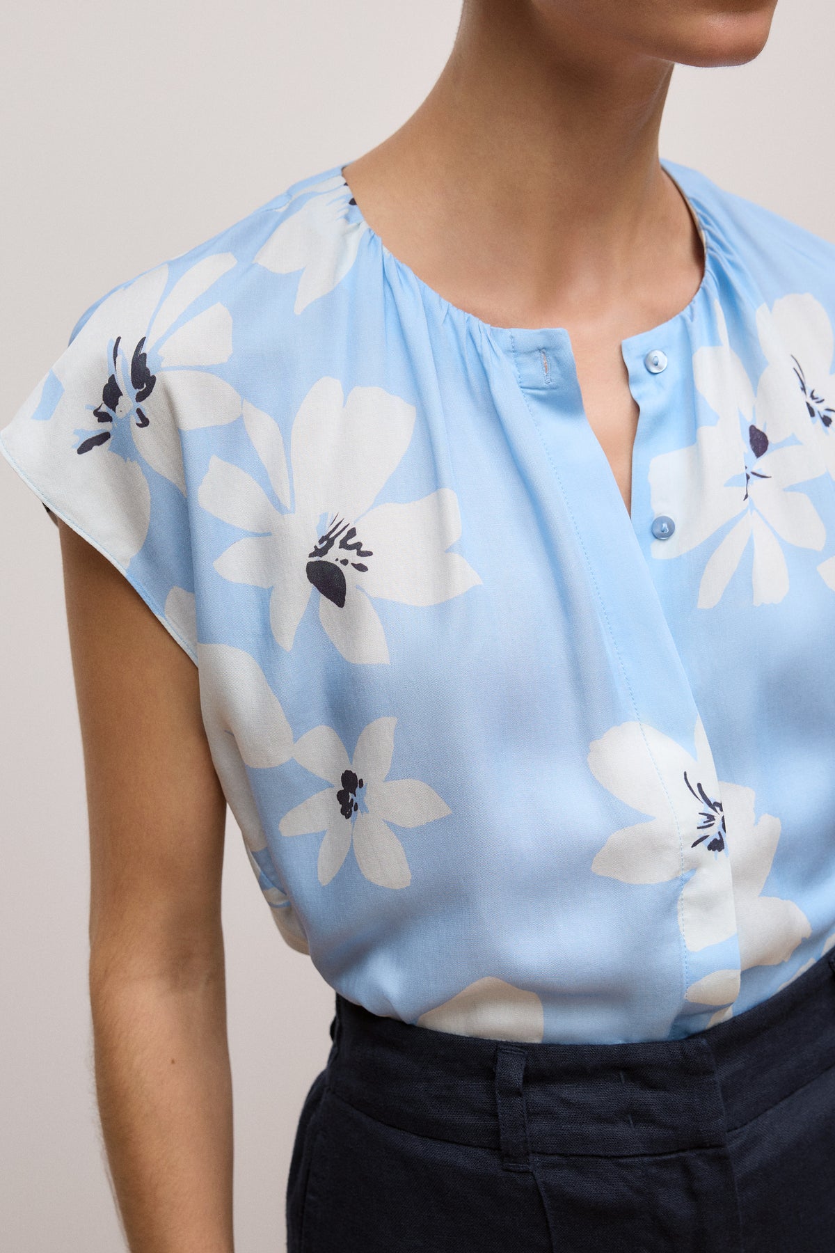 Sorell Modal Cap Sleeve Blouse