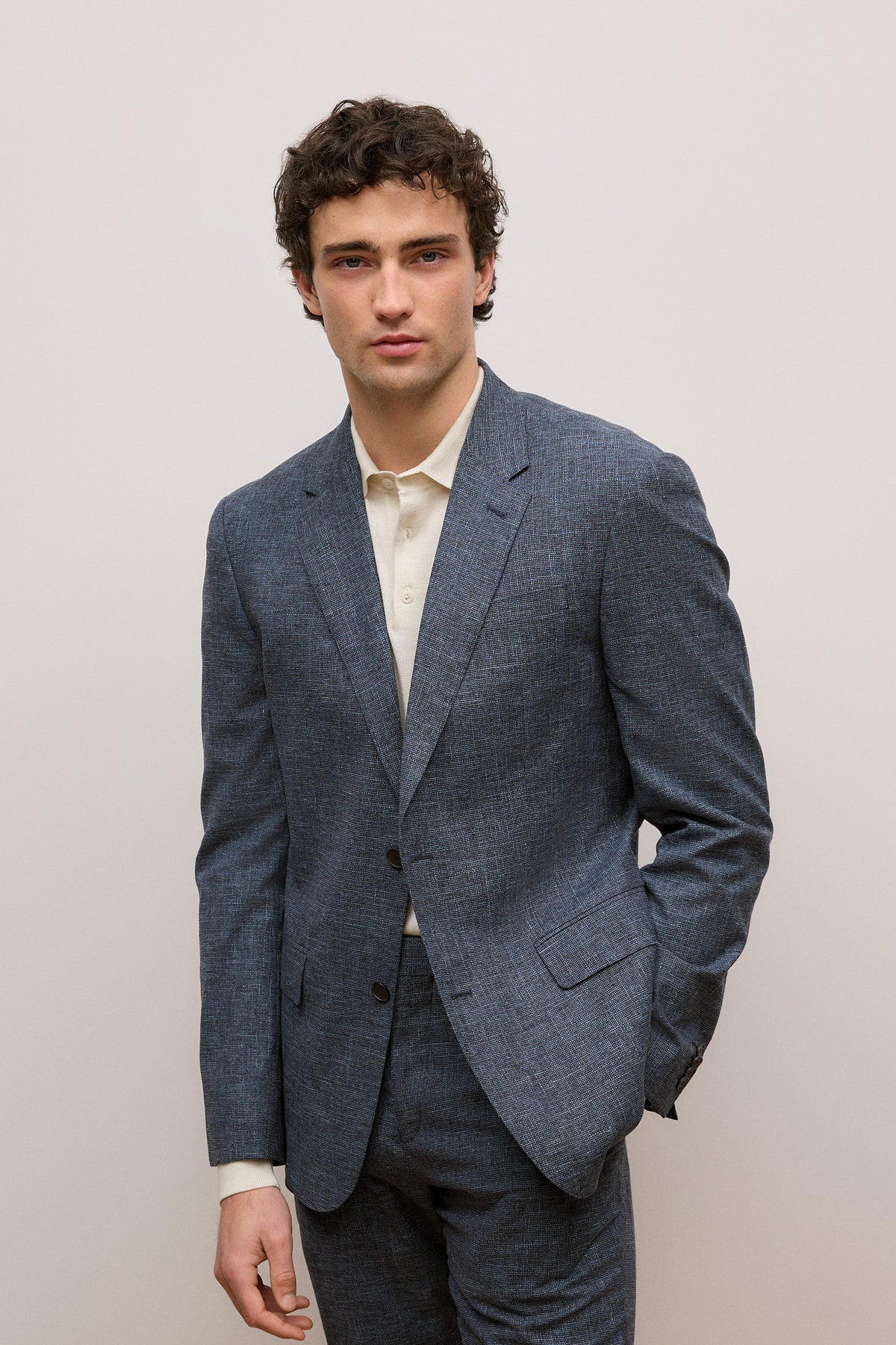 Cotton Wool Blend Blazer