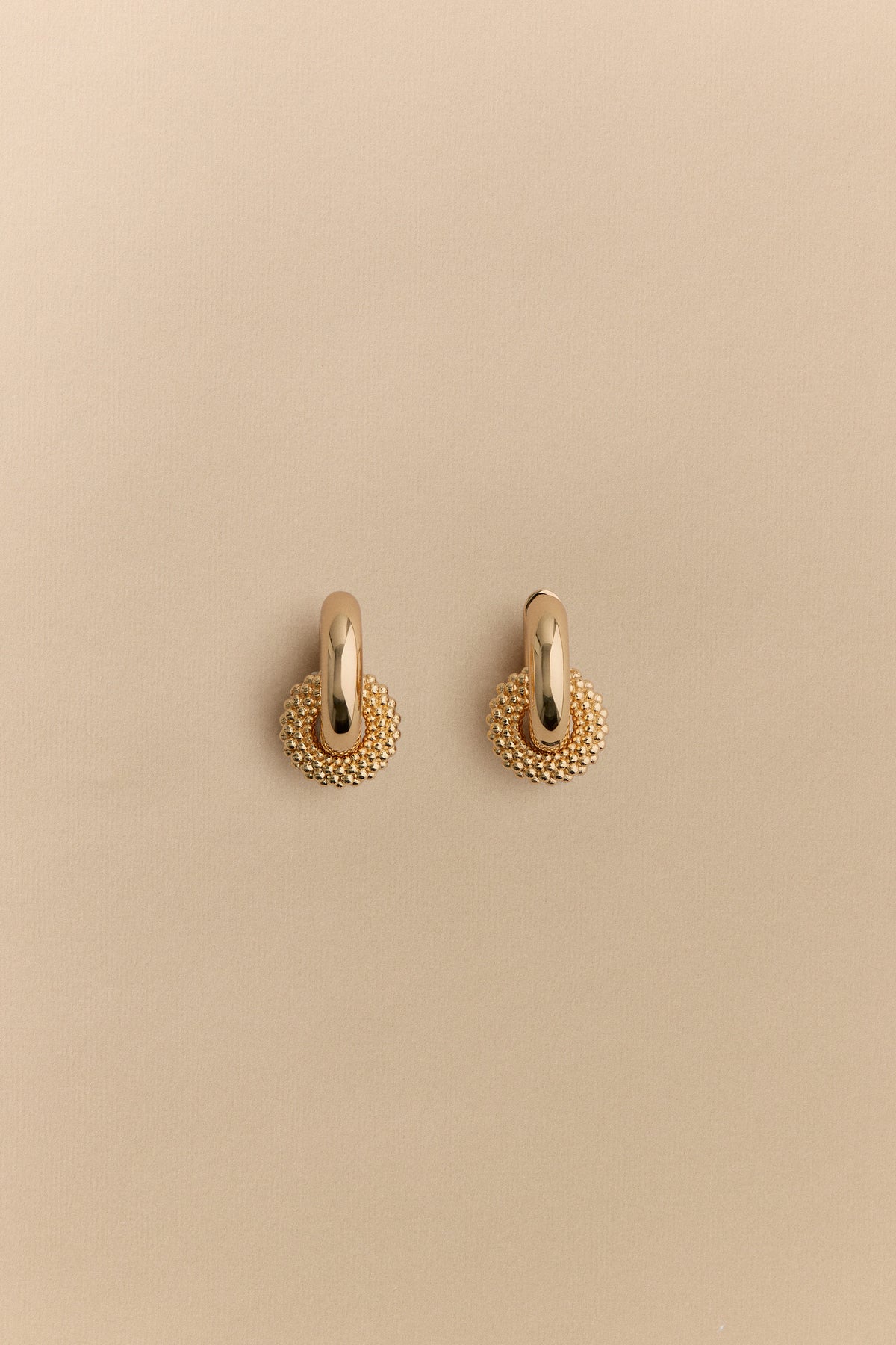 Rava Drop Hoop Earrings