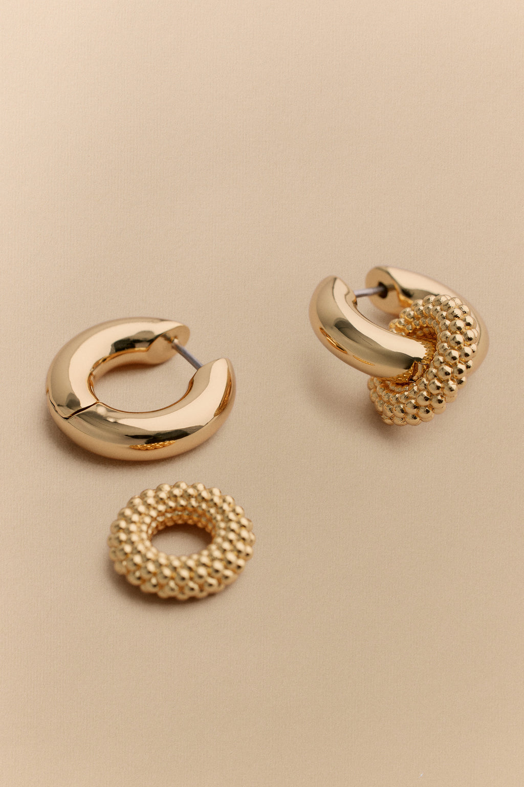 Rava Drop Hoop Earrings