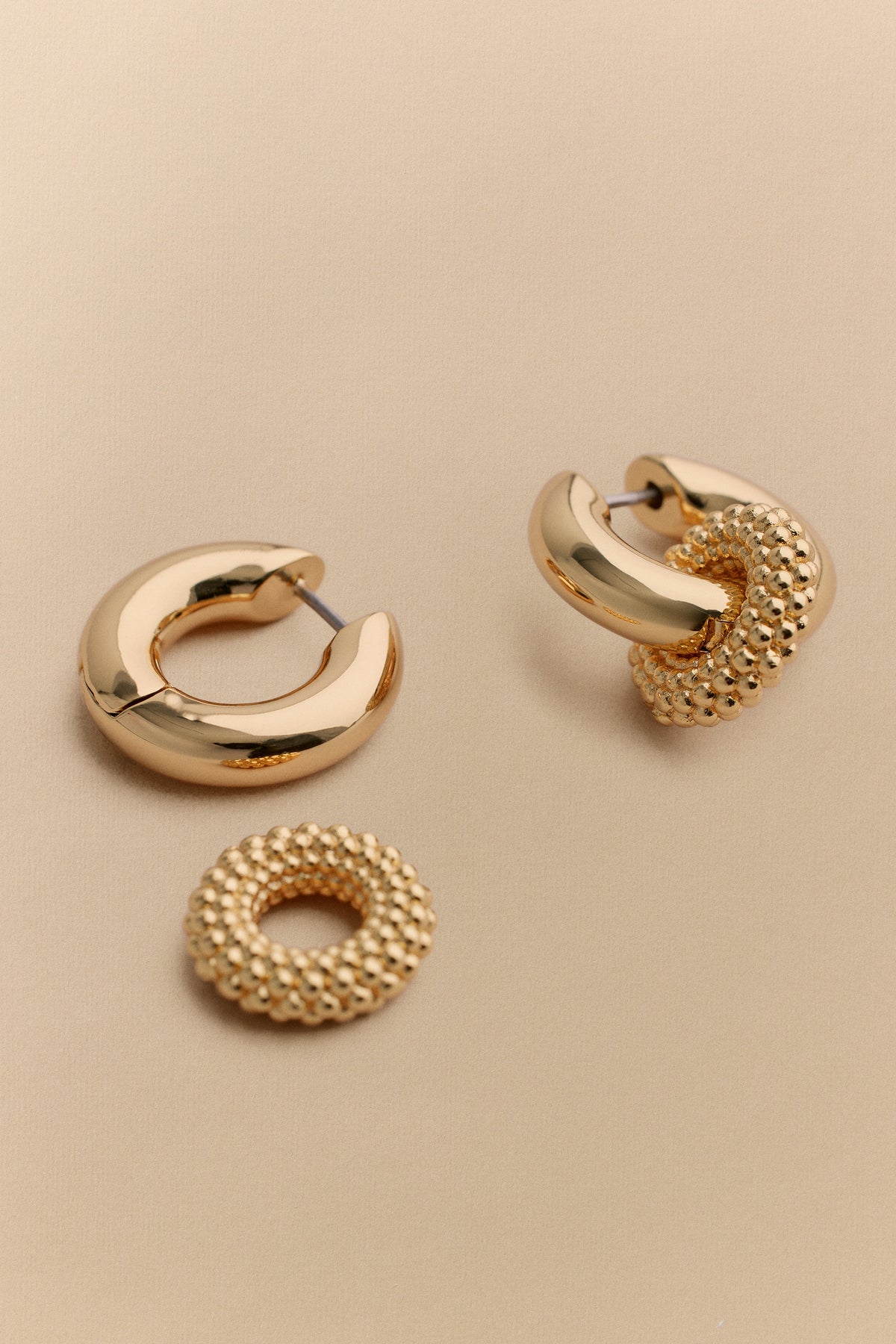 Rava Drop Hoop Earrings