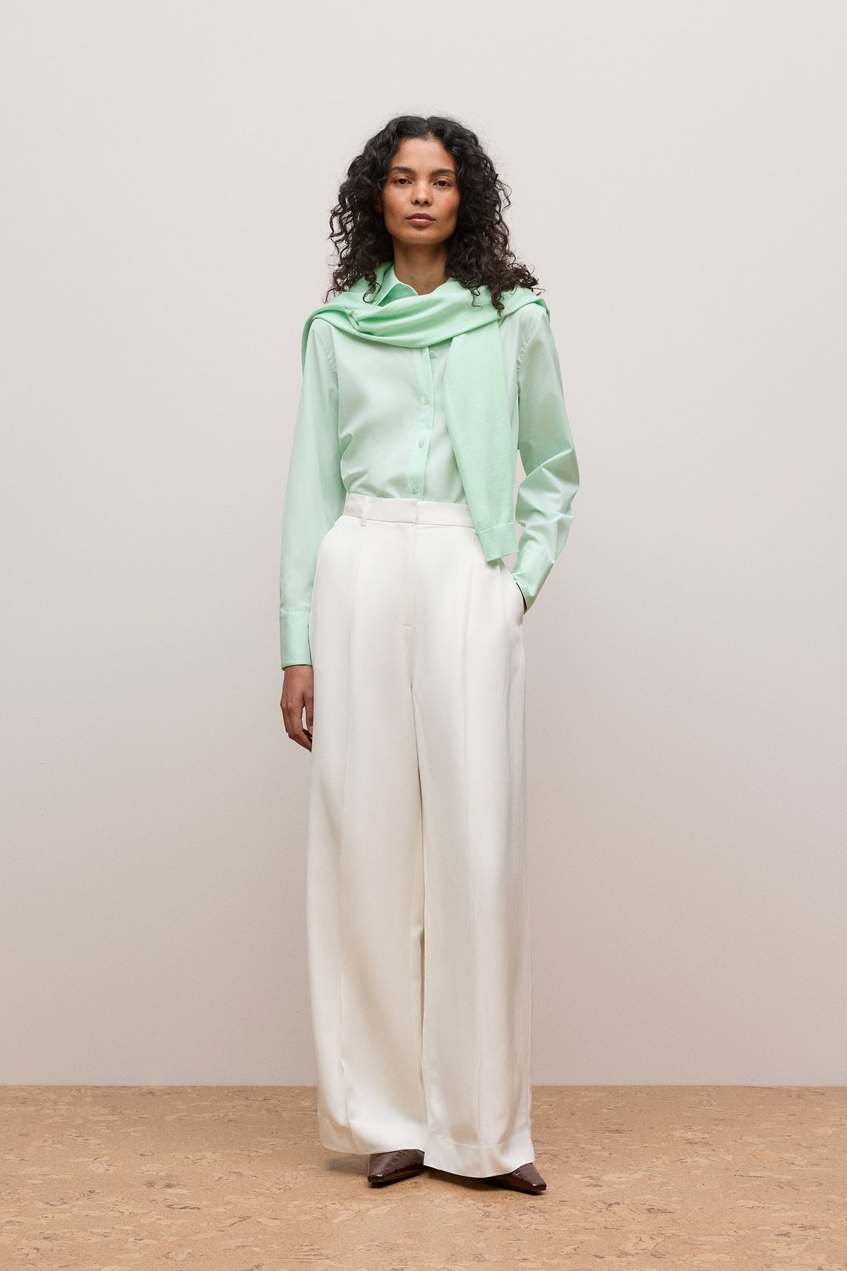 Cotton Poplin Long Sleeve Shirt