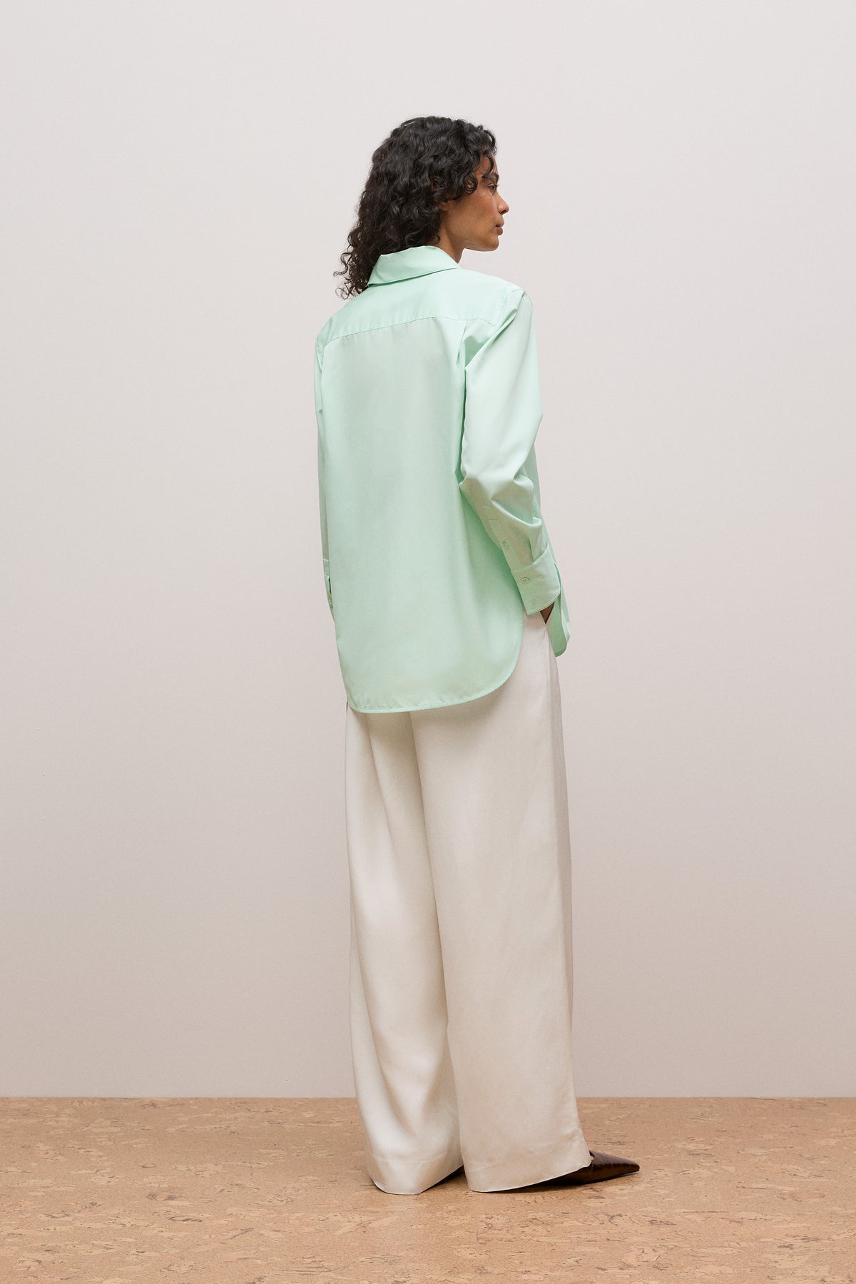 Cotton Poplin Long Sleeve Shirt