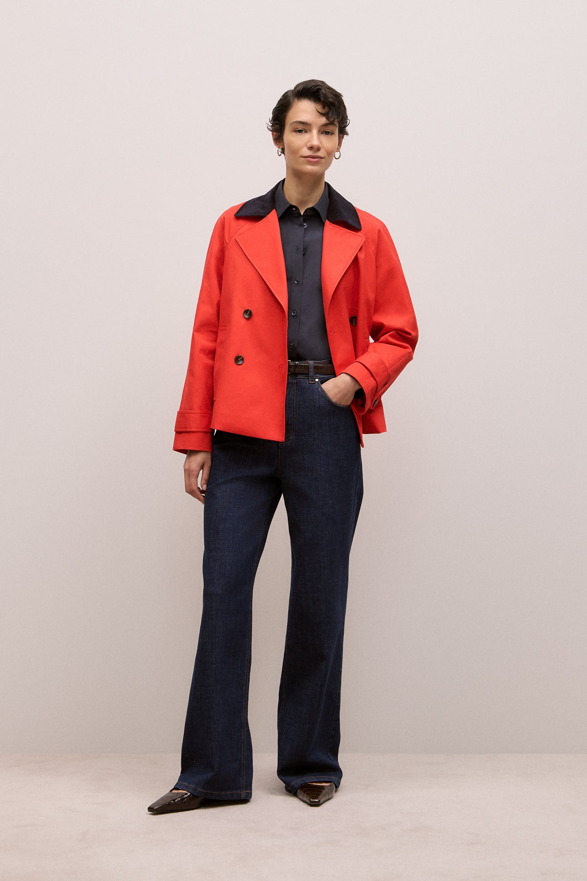 Cotton Poplin Long Sleeve Shirt