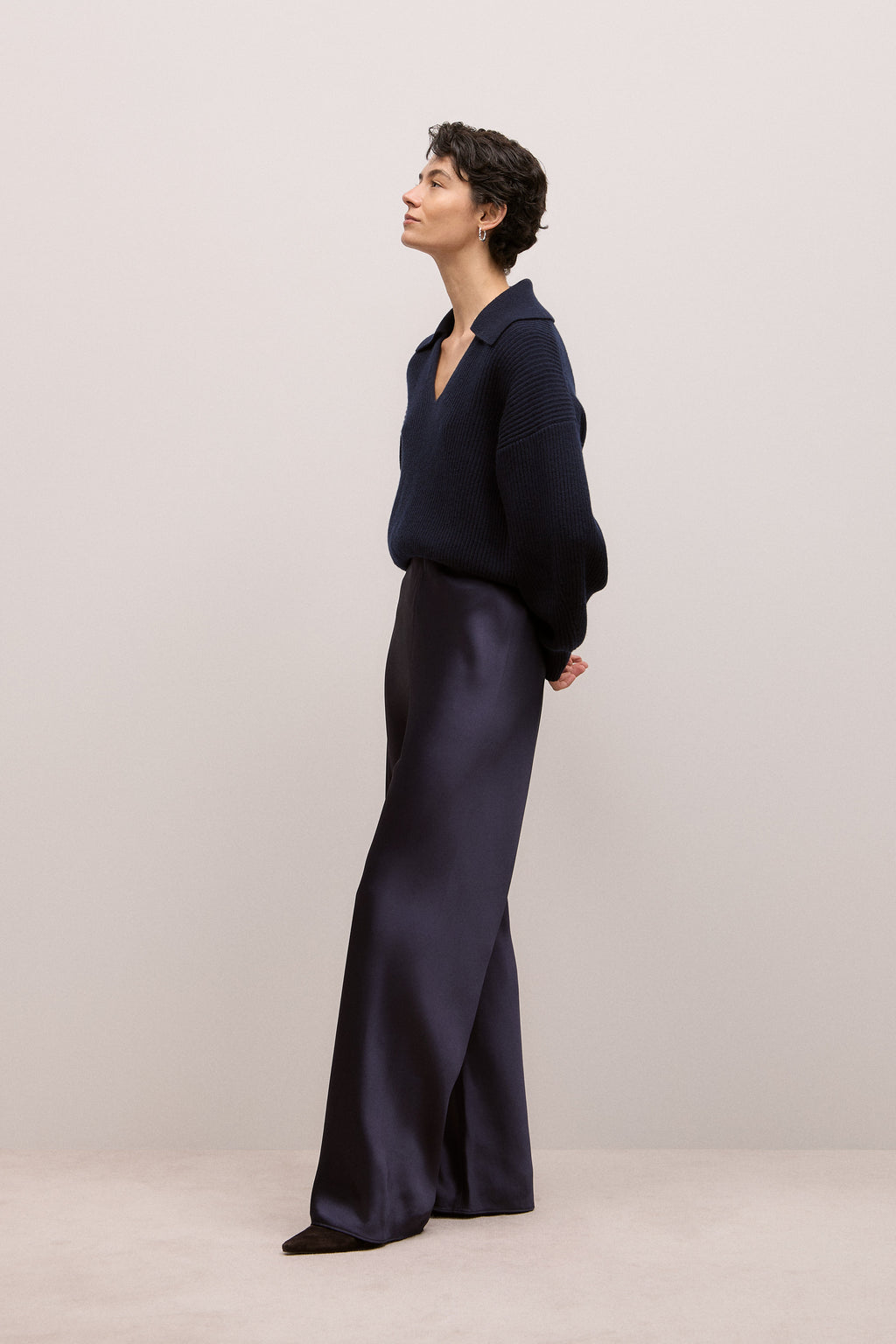 Satin Bias Cut Pant