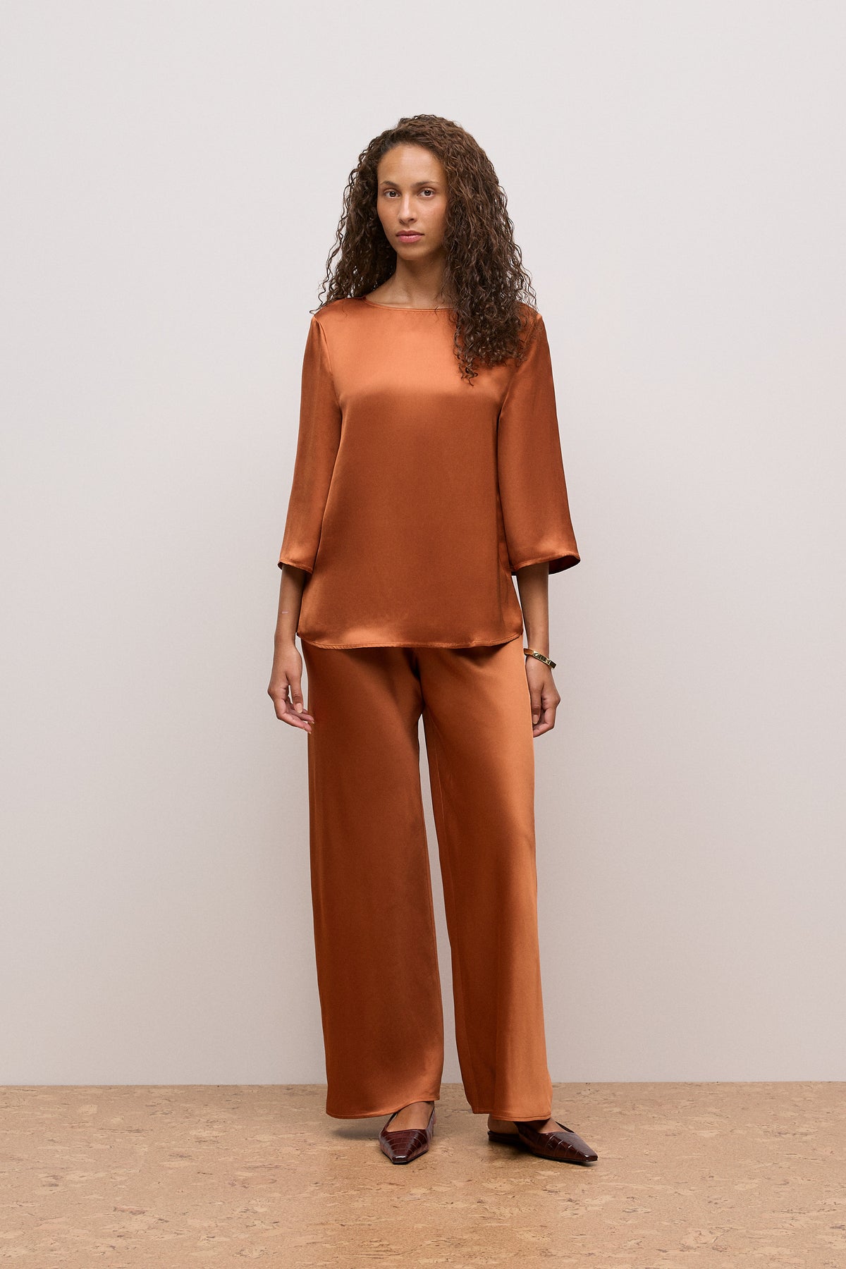 Satin Bias Cut Pant