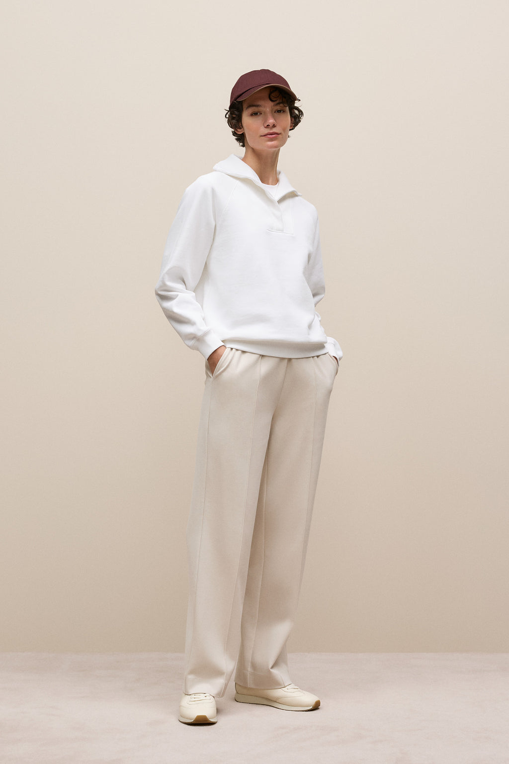 Button Neck Sweat