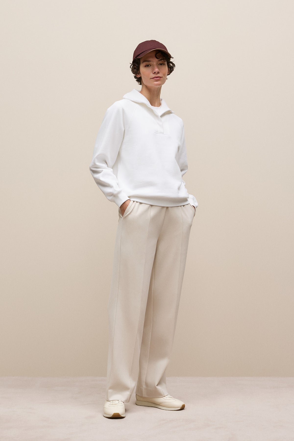Button Neck Sweat