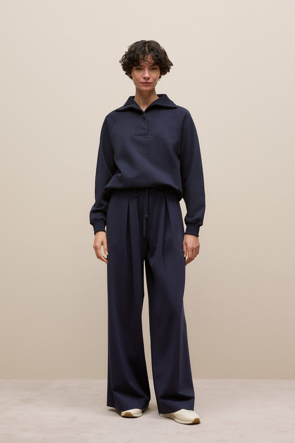 Button Neck Sweat