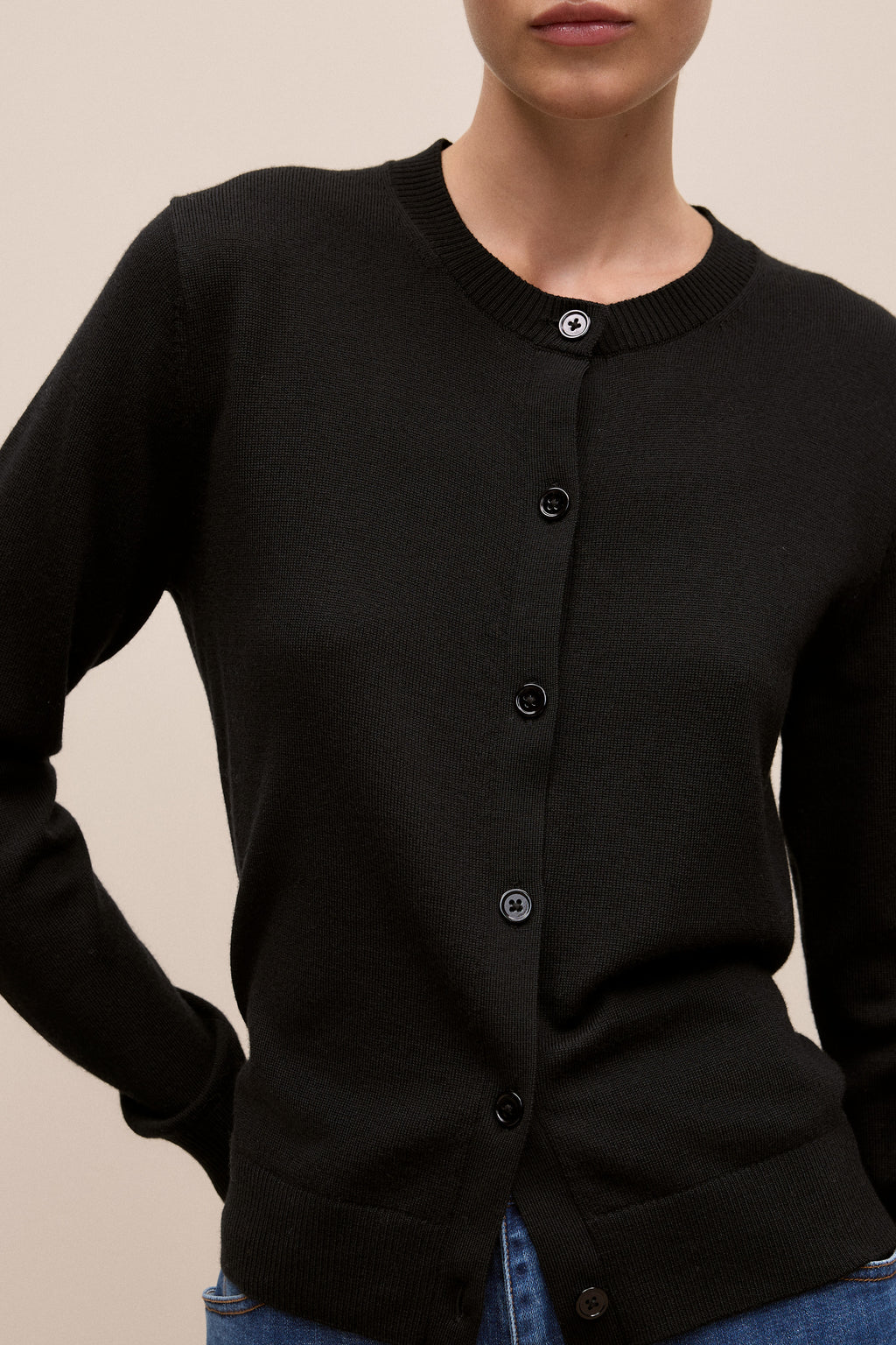 Merino Classic Crew Cardigan
