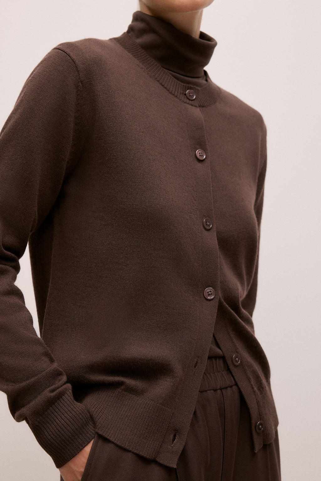 Merino Classic Crew Cardigan