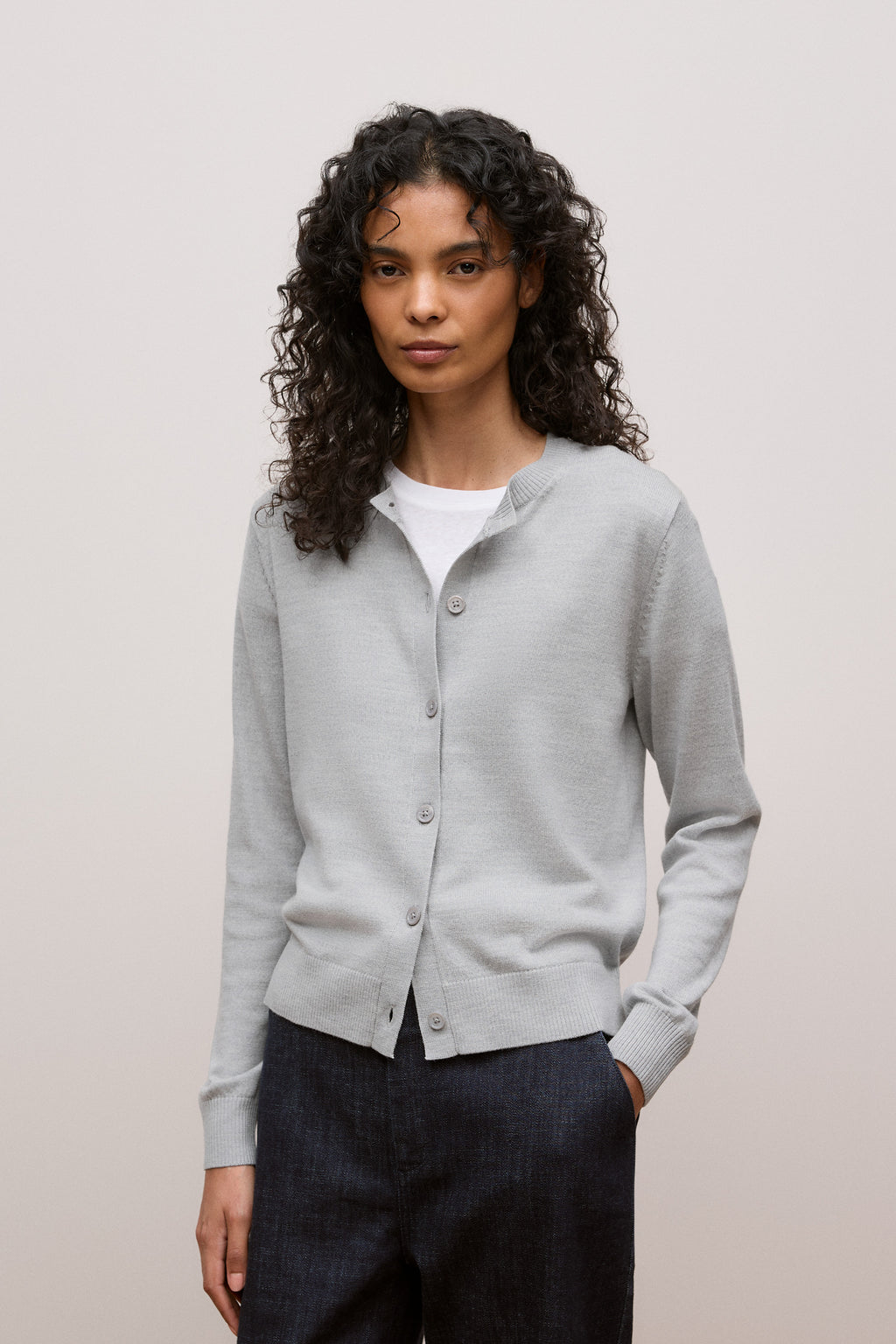 Merino Classic Crew Cardigan
