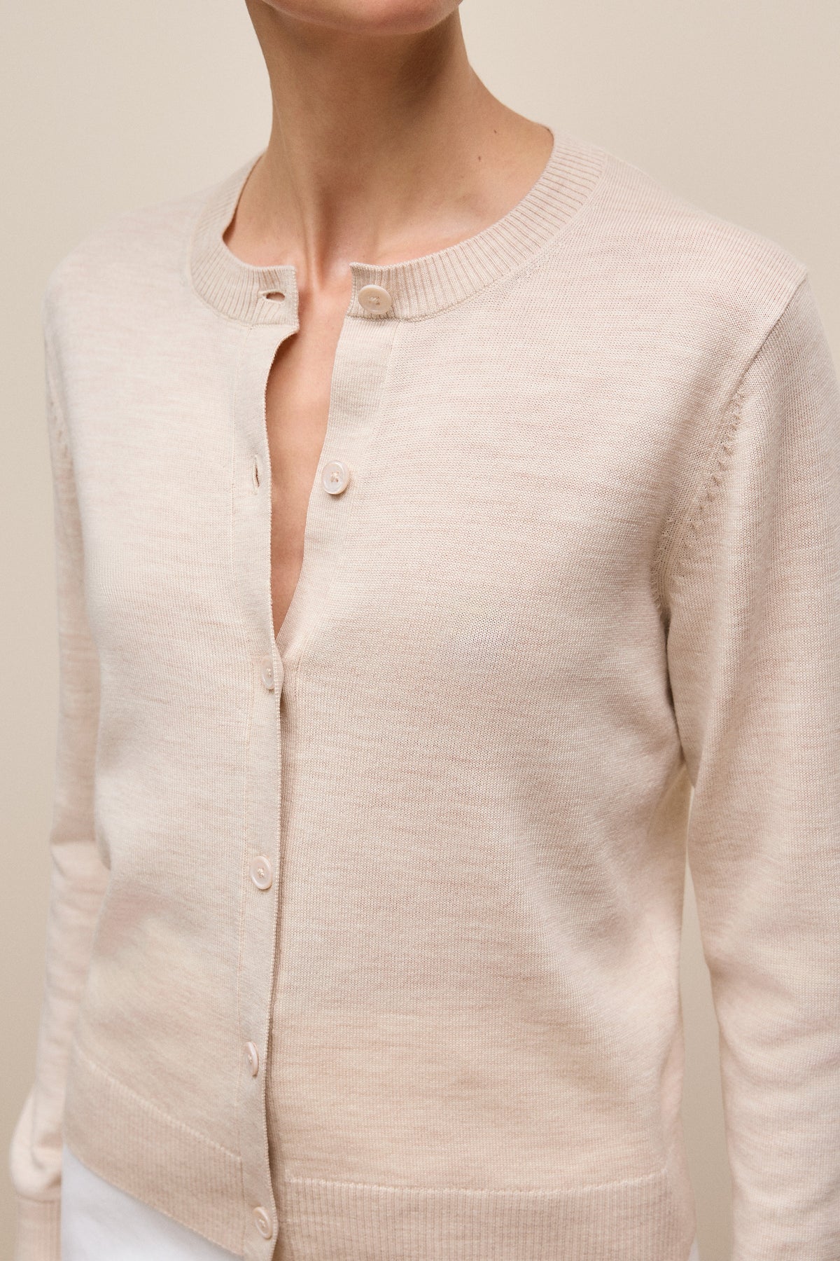 Merino Classic Crew Cardigan