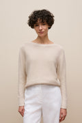 Cotton Linen Boatneck Knit