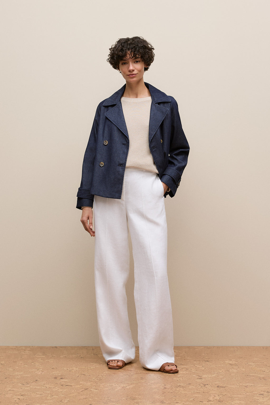 Cotton Linen Boatneck Knit