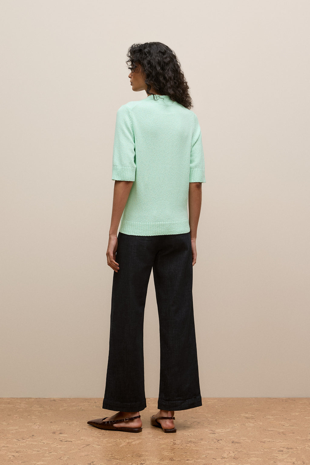 Boucle Mock Neck
