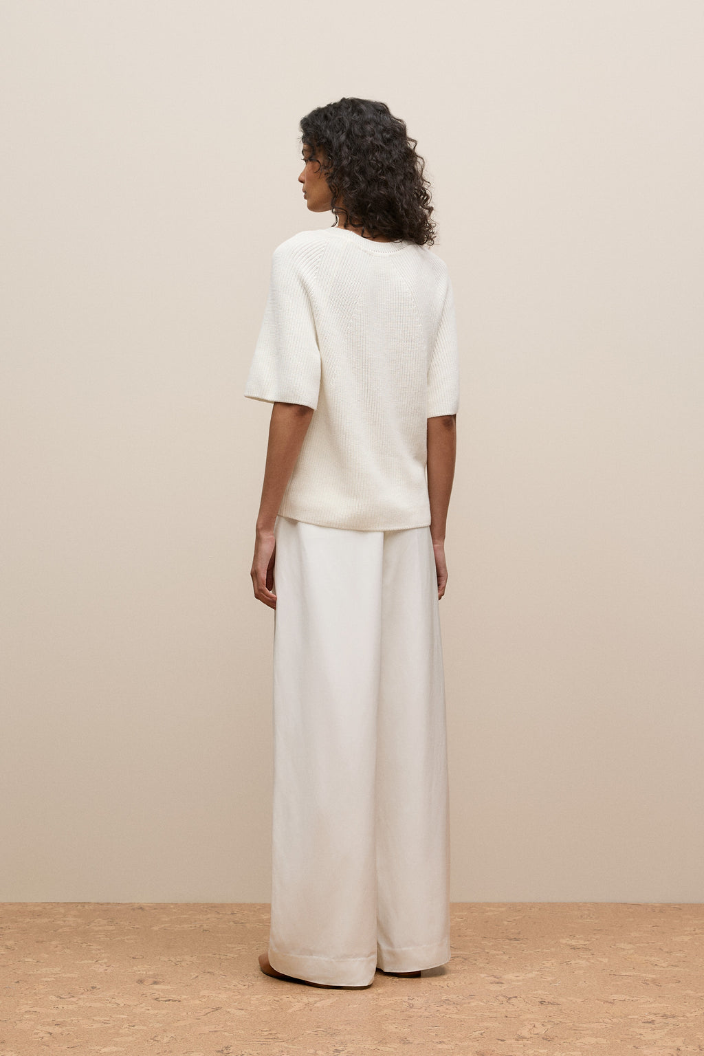 Textured 3/4 Sleeve Knit