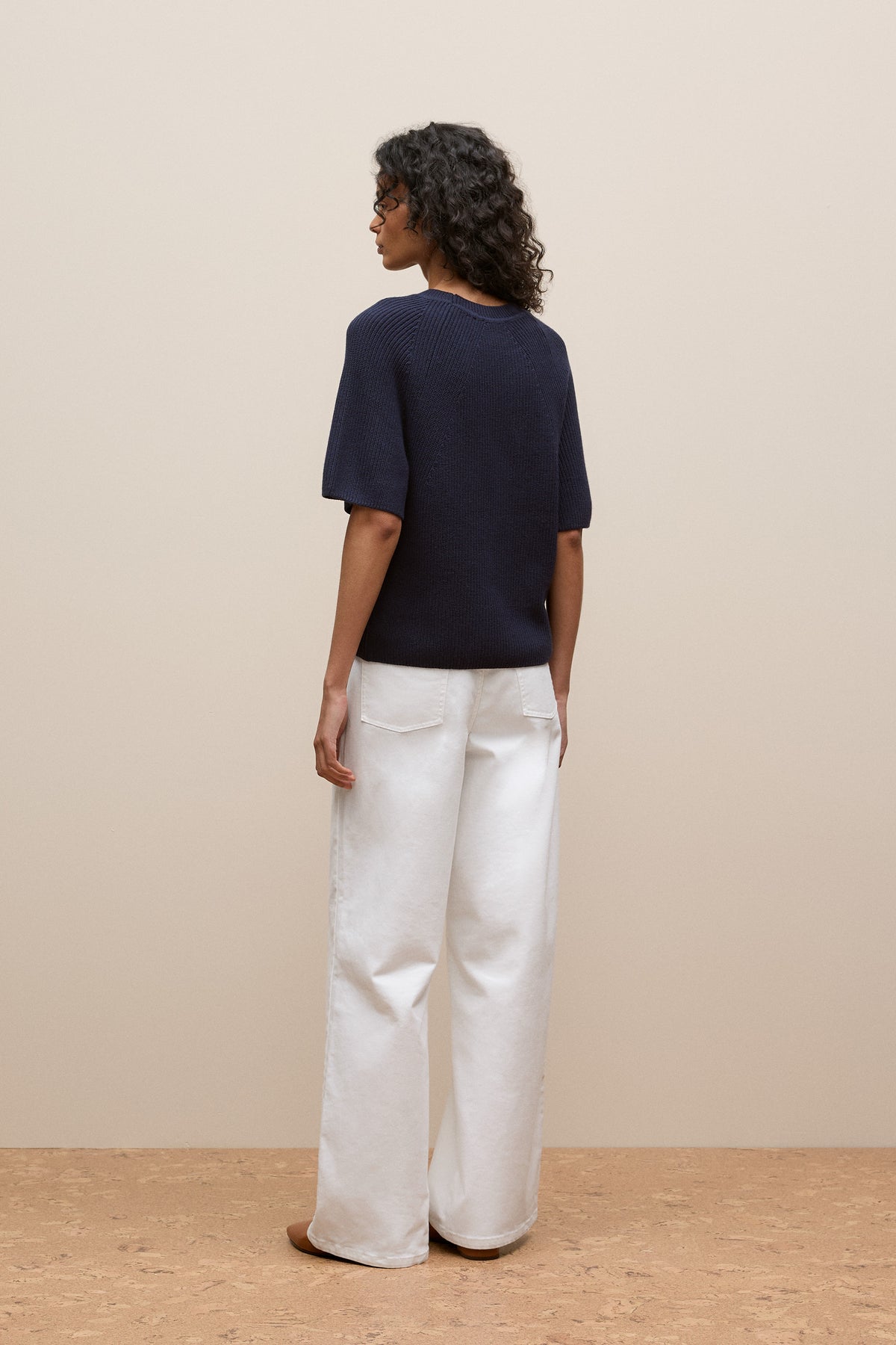 Textured 3/4 Sleeve Knit
