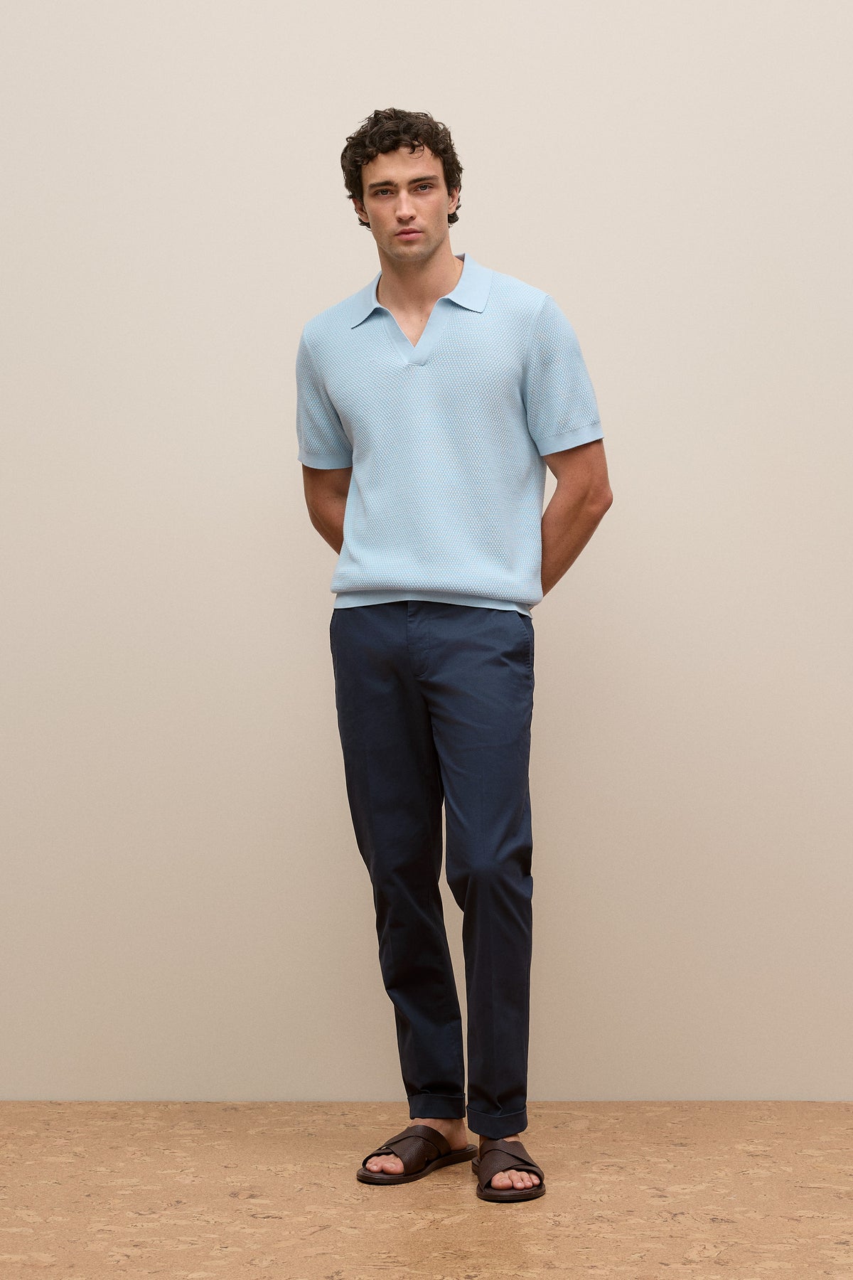 Cotton Texture Stitch Polo