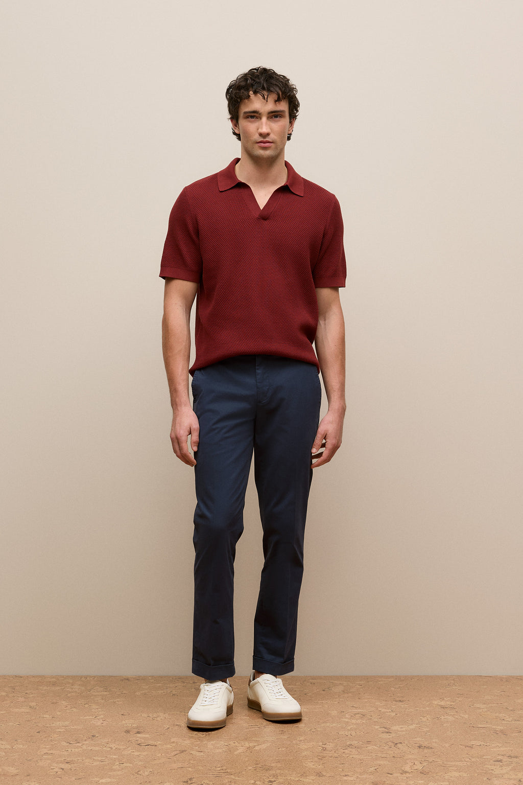 Cotton Texture Stitch Polo