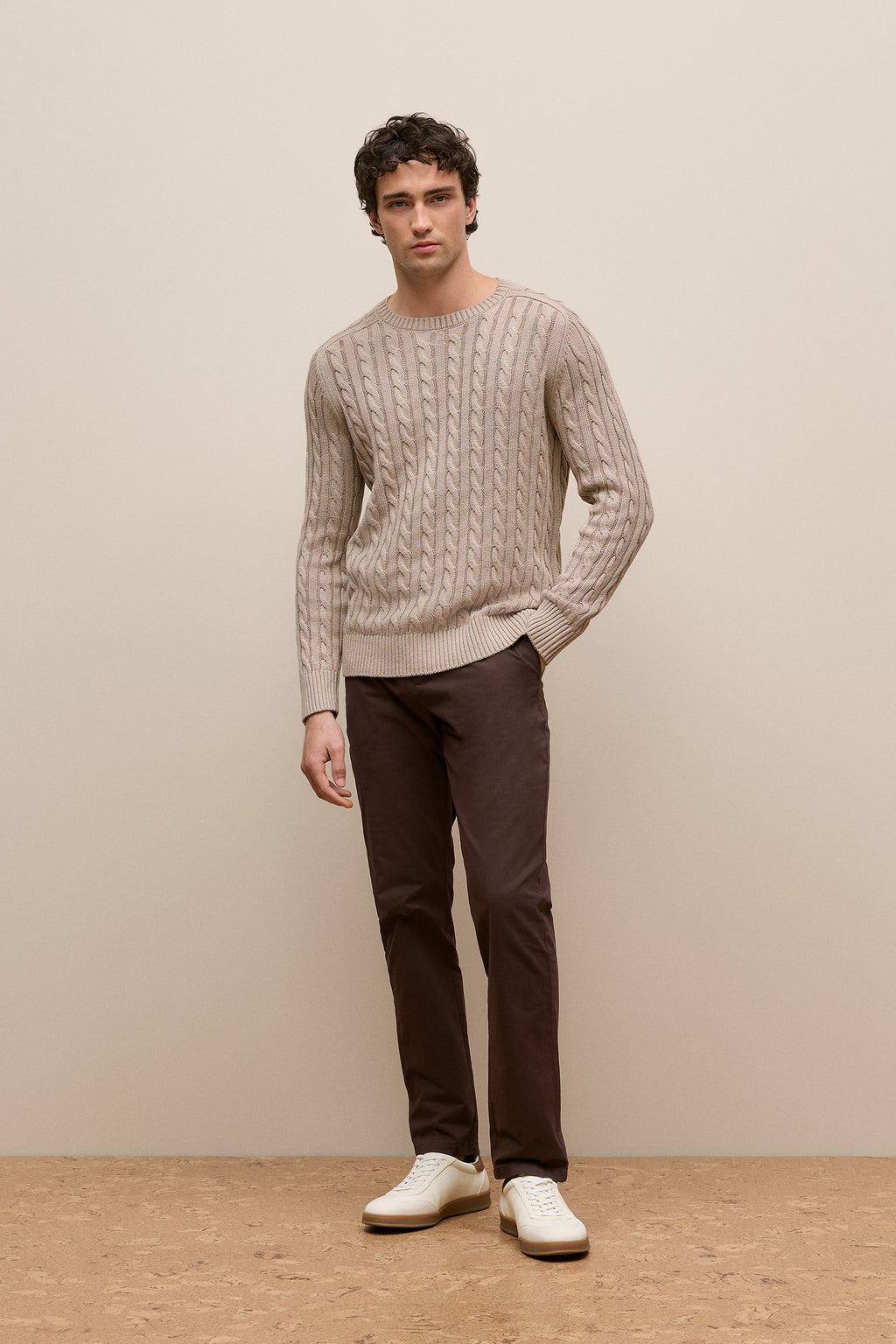 Linen Cotton Cable Crew