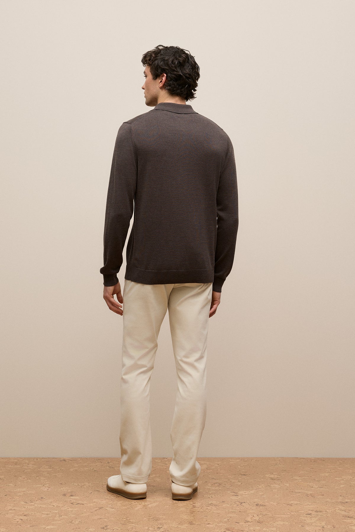 Merino Long Sleeve Polo