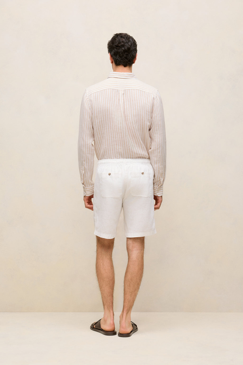 Linen Patch Pocket Drawcord Short